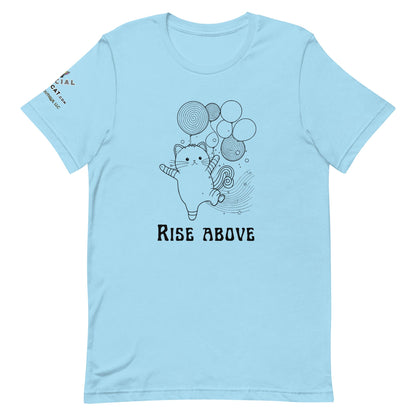 Rise Above Unisex Tee - My Social Cat Bonafide Boutique LLCRise Above Unisex TeeT - shirtMy Social Cat Bonafide Boutique LLCOcean BlueSaboverise