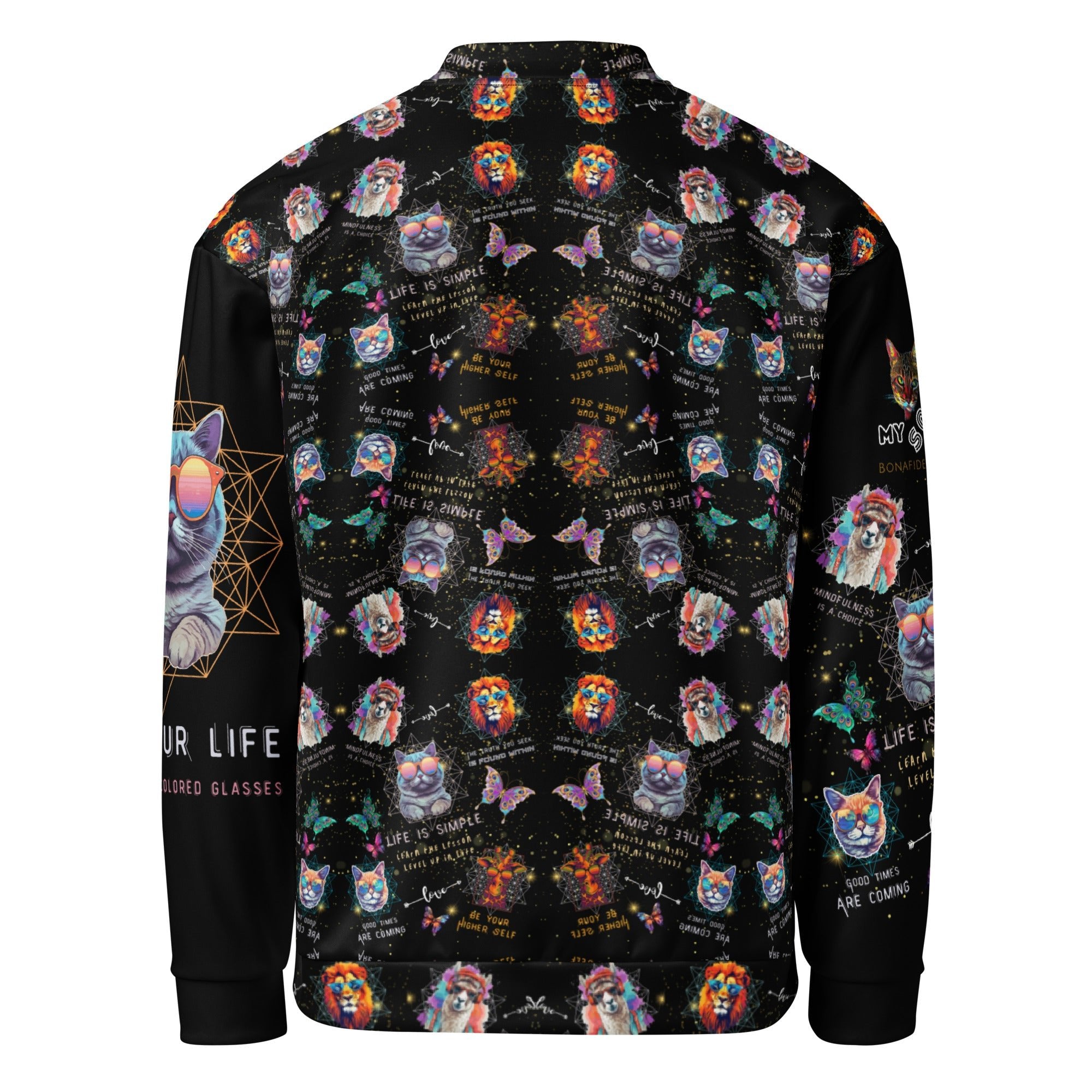 Rose Colored Glasses Unisex Bomber Jacket - My Social Cat