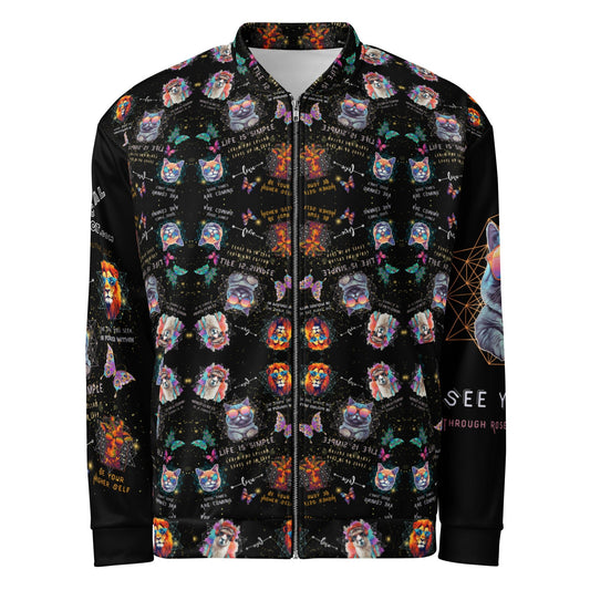 Rose Colored Glasses All Over Print Unisex Bomber Jacket - My Social Cat Bonafide Boutique LLCRose Colored Glasses All Over Print Unisex Bomber JacketBomber JacketMy Social Cat Bonafide Boutique LLCXSbomberjacket