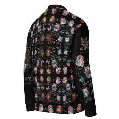 Rose Colored Glasses All Over Print Unisex Bomber Jacket - My Social Cat Bonafide Boutique LLCRose Colored Glasses All Over Print Unisex Bomber JacketBomber JacketMy Social Cat Bonafide Boutique LLCXSbomberjacket