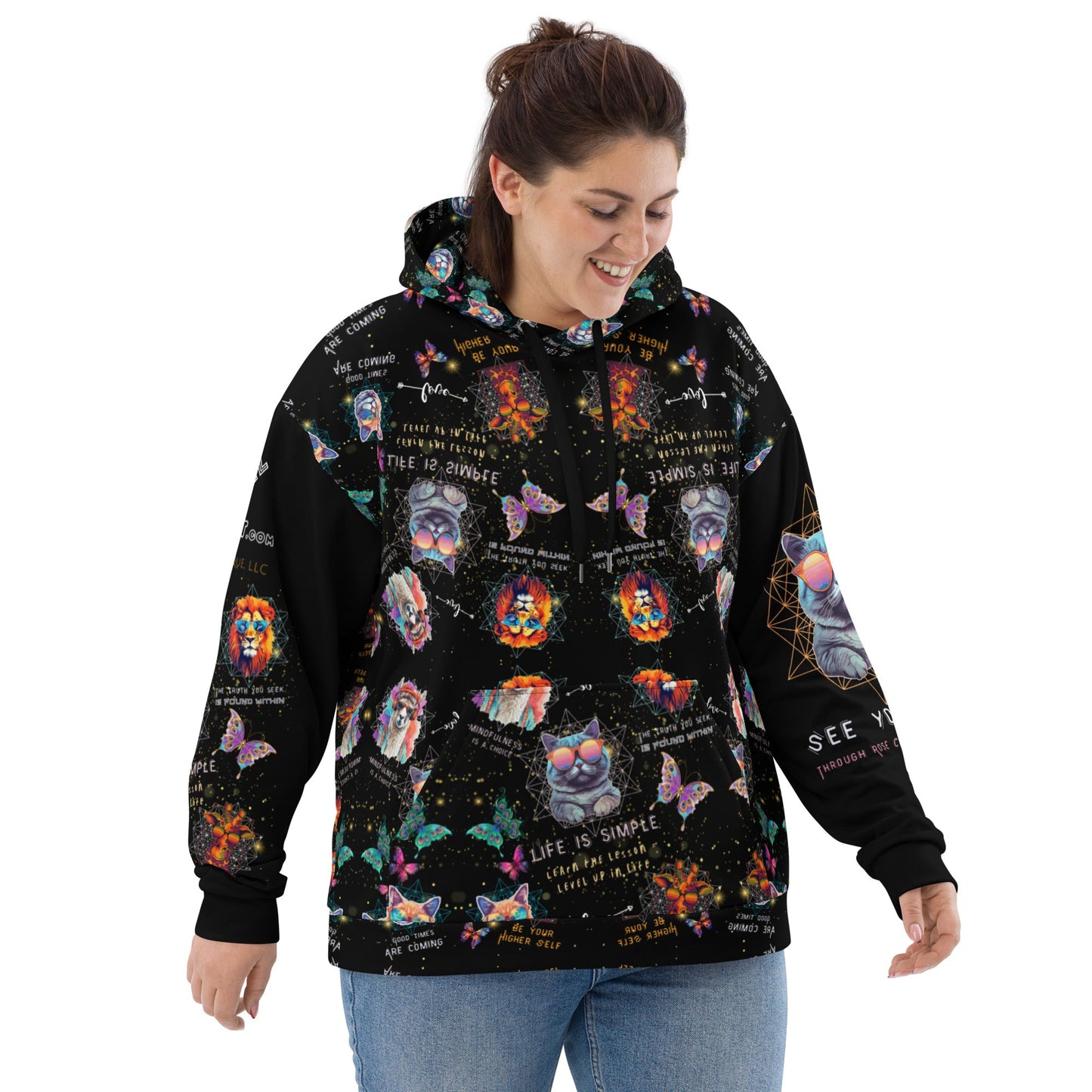 Rose Colored Glasses All - over - print Unisex Hoodie - My Social Cat Bonafide Boutique LLCRose Colored Glasses All - over - print Unisex HoodieHooded sweatshirtMy Social Cat Bonafide Boutique LLCXShoodiemen