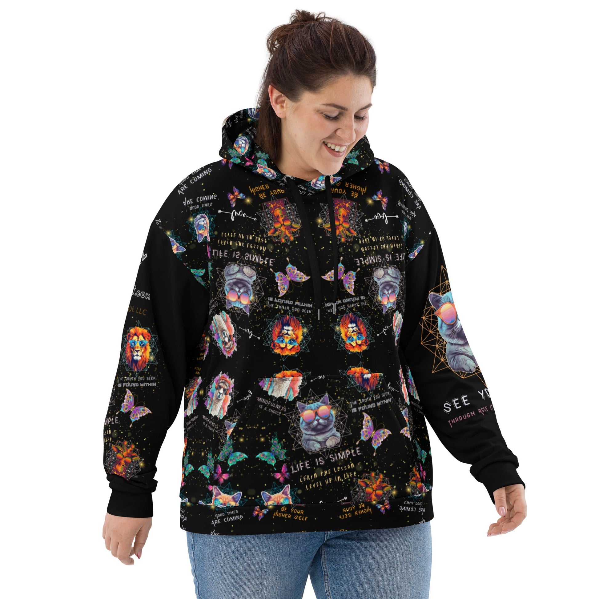 Rose Colored Glasses All - over - print Unisex Hoodie - My Social Cat Bonafide Boutique LLCRose Colored Glasses All - over - print Unisex HoodieHooded sweatshirtMy Social Cat Bonafide Boutique LLCXShoodiemen