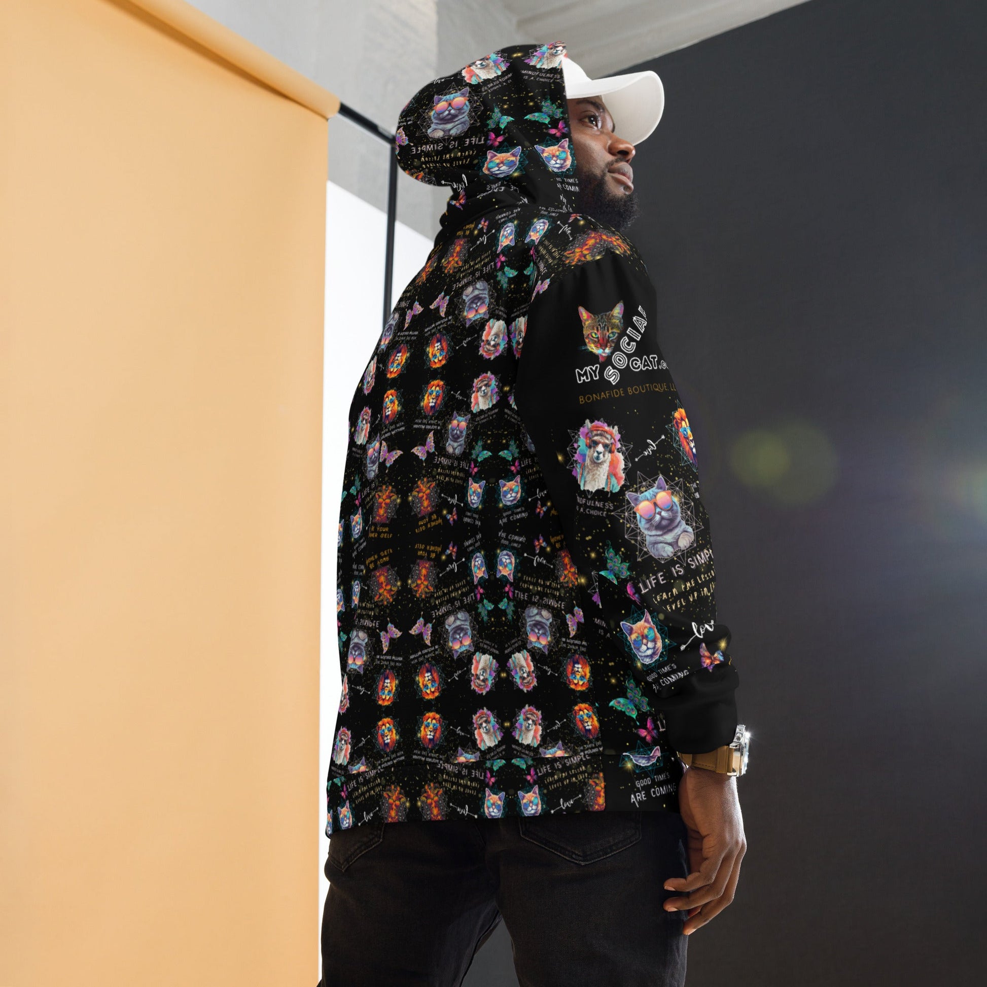 Rose Colored Glasses All - over - print Unisex Hoodie - My Social Cat Bonafide Boutique LLCRose Colored Glasses All - over - print Unisex HoodieHooded sweatshirtMy Social Cat Bonafide Boutique LLCXShoodiemen