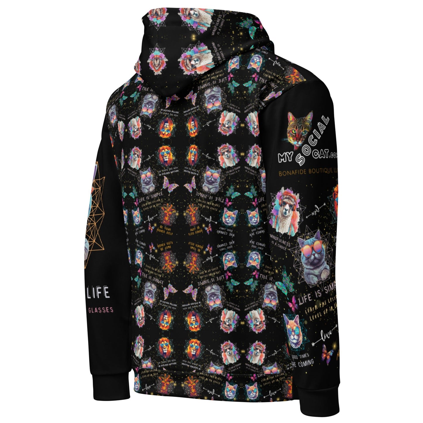 Rose Colored Glasses All - over - print Unisex Hoodie - My Social Cat Bonafide Boutique LLCRose Colored Glasses All - over - print Unisex HoodieHooded sweatshirtMy Social Cat Bonafide Boutique LLCXShoodiemen