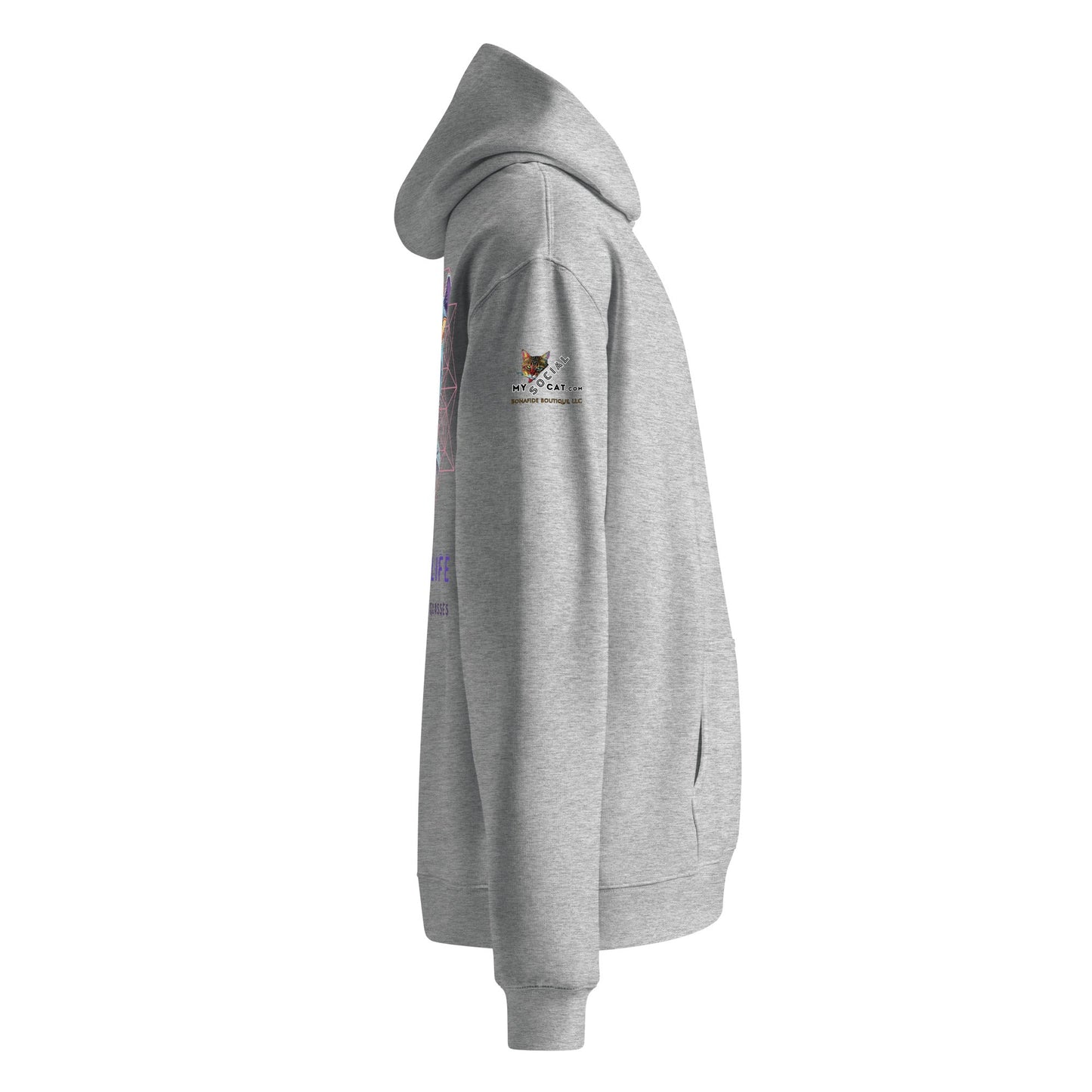 Rose Colored Glasses Unisex Plush Hoodie - My Social Cat Bonafide Boutique LLCRose Colored Glasses Unisex Plush HoodieHooded sweatshirtMy Social Cat Bonafide Boutique LLCAthletic HeatherShoodielife