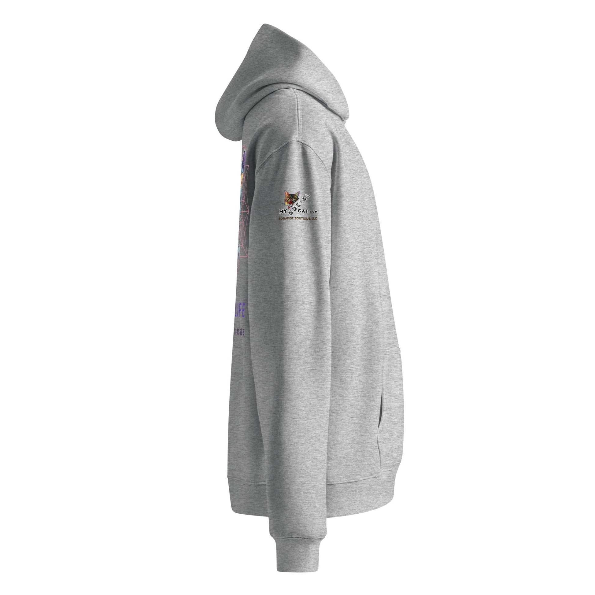 Rose Colored Glasses Unisex Plush Hoodie - My Social Cat Bonafide Boutique LLCRose Colored Glasses Unisex Plush HoodieHooded sweatshirtMy Social Cat Bonafide Boutique LLCAthletic HeatherShoodielife