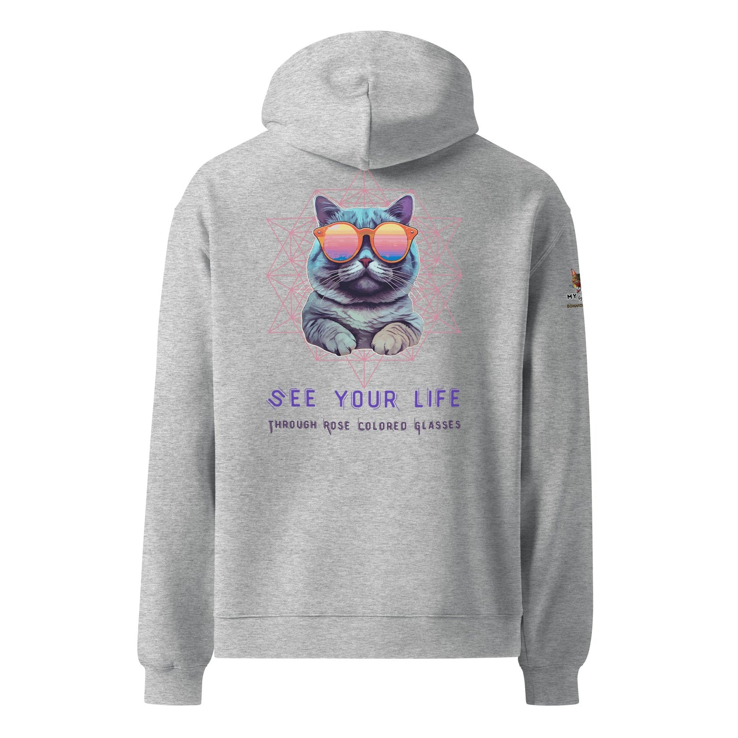 Rose Colored Glasses Unisex Plush Hoodie - My Social Cat Bonafide Boutique LLCRose Colored Glasses Unisex Plush HoodieHooded sweatshirtMy Social Cat Bonafide Boutique LLCAthletic HeatherShoodielife