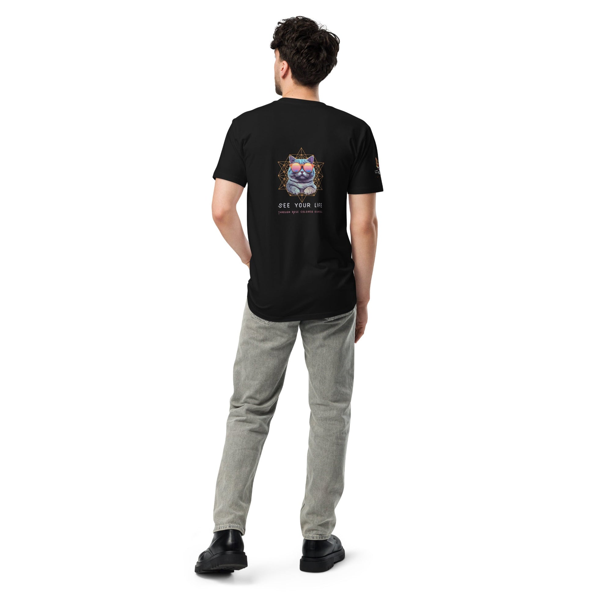 Rose Colored Glasses Unisex Premium Tee - My Social Cat Bonafide Boutique LLCRose Colored Glasses Unisex Premium TeeT-shirtMy Social Cat Bonafide Boutique LLCBlackScatlife