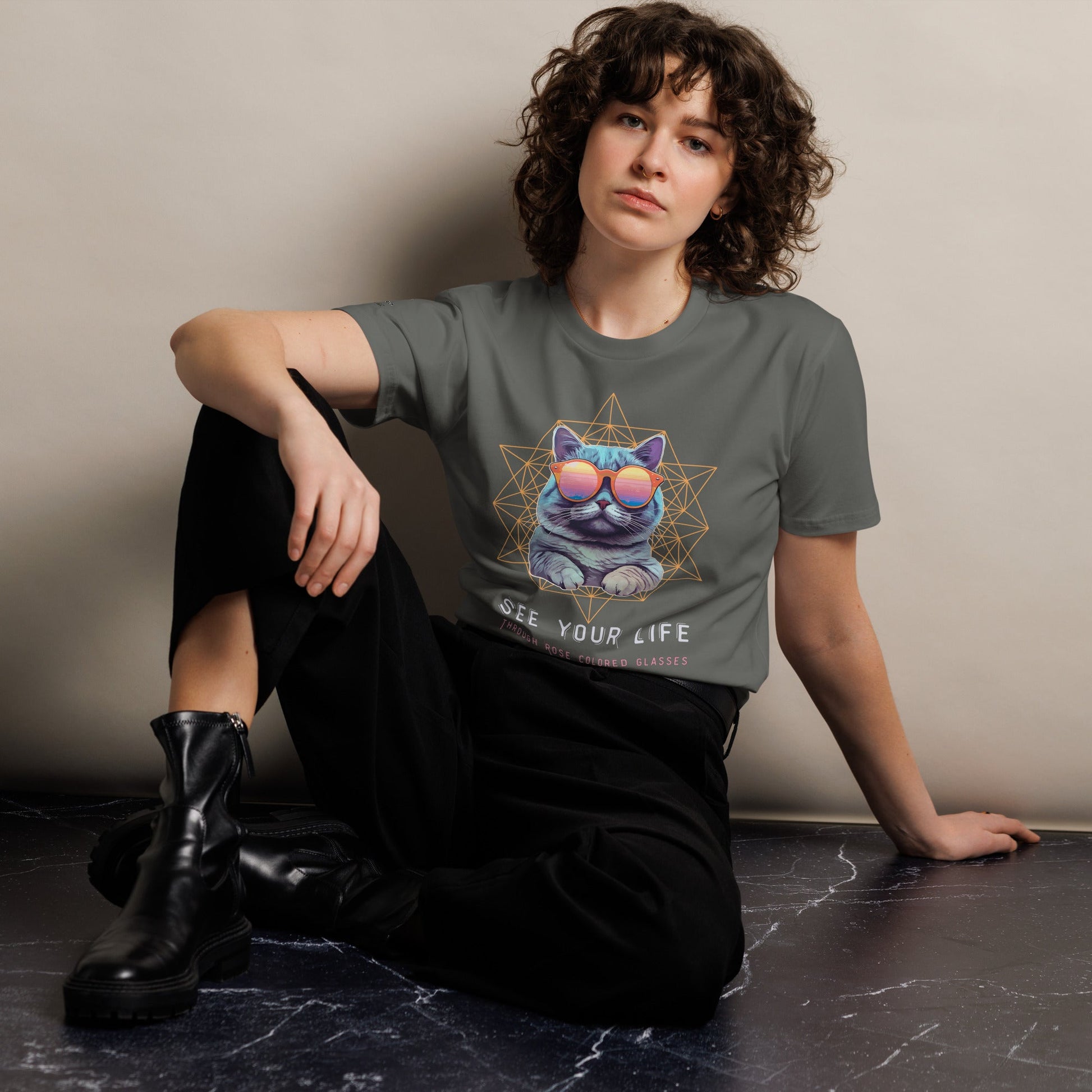 Rose Colored Glasses Unisex Premium Tee - My Social Cat Bonafide Boutique LLCRose Colored Glasses Unisex Premium TeeT-shirtMy Social Cat Bonafide Boutique LLCBlackScatlife