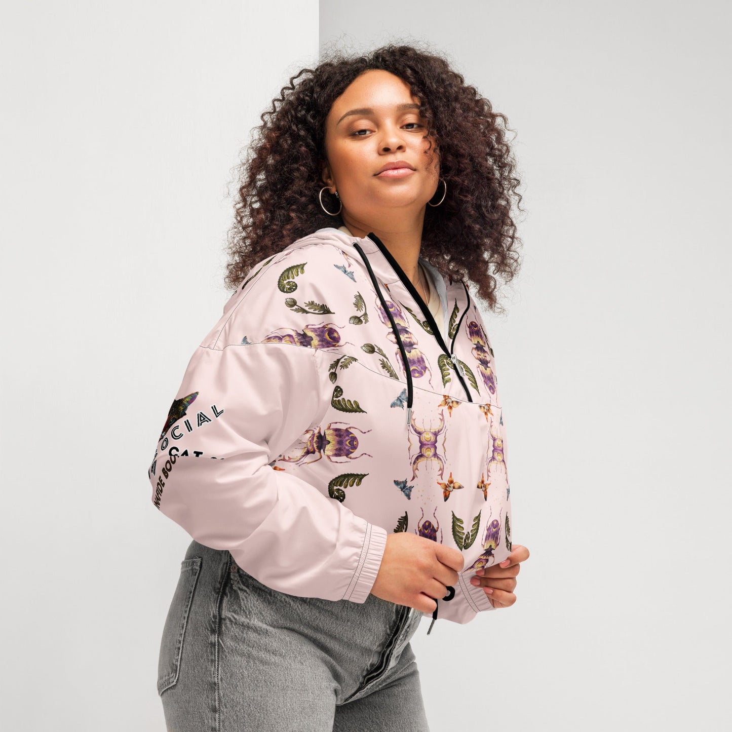 Scarab Beetle Women’s Cropped Windbreaker - My Social Cat Bonafide Boutique LLCScarab Beetle Women’s Cropped WindbreakerWindbreakerMy Social Cat Bonafide Boutique LLCXSallbeetle