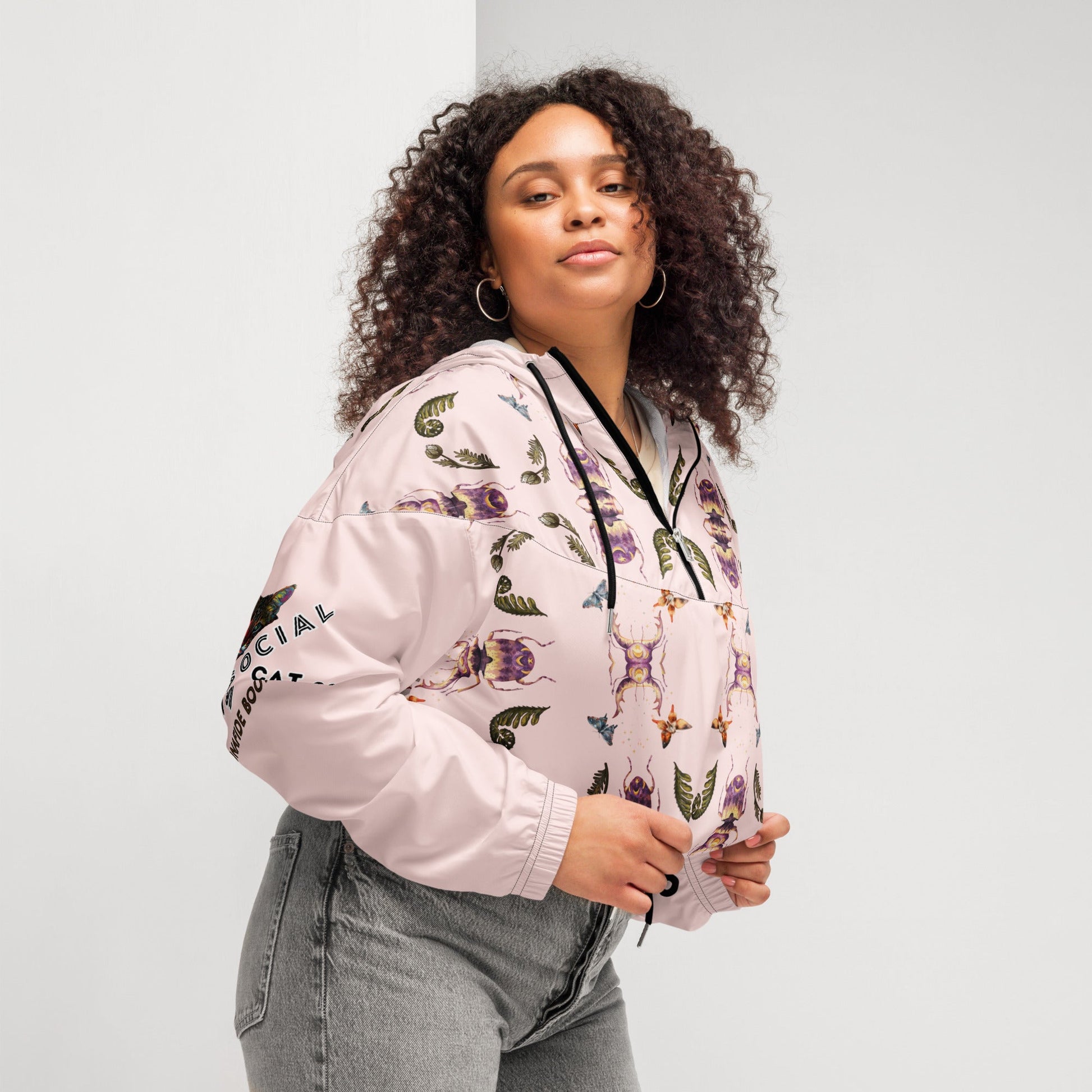 Scarab Beetle Women’s Cropped Windbreaker - My Social Cat Bonafide Boutique LLCScarab Beetle Women’s Cropped WindbreakerWindbreakerMy Social Cat Bonafide Boutique LLCXSallbeetle