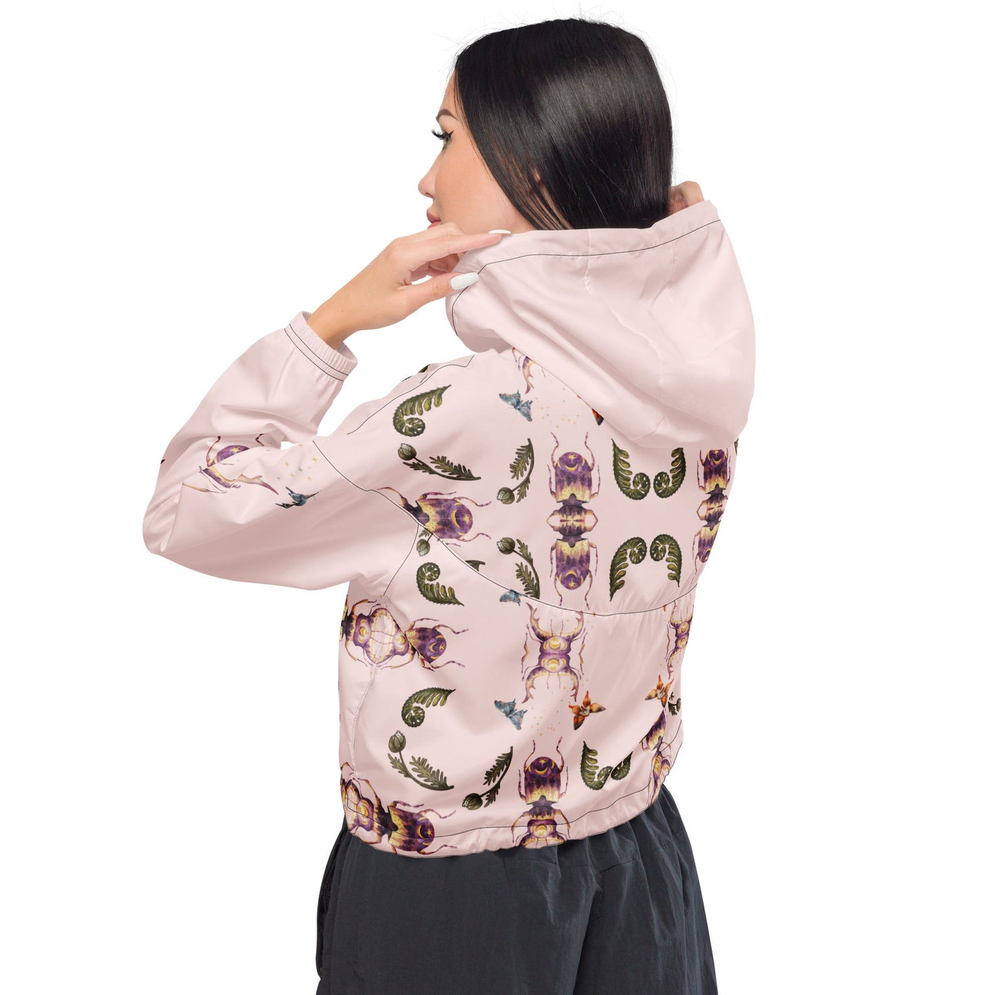 Scarab Beetle Women’s Cropped Windbreaker - My Social Cat Bonafide Boutique LLCScarab Beetle Women’s Cropped WindbreakerWindbreakerMy Social Cat Bonafide Boutique LLCXSallbeetle