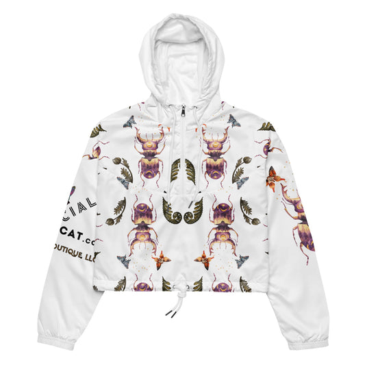 Scarab Beetle Women’s Cropped Windbreaker - My Social Cat Bonafide Boutique LLCScarab Beetle Women’s Cropped WindbreakerWindbreakerMy Social Cat Bonafide Boutique LLCXSallbreaker