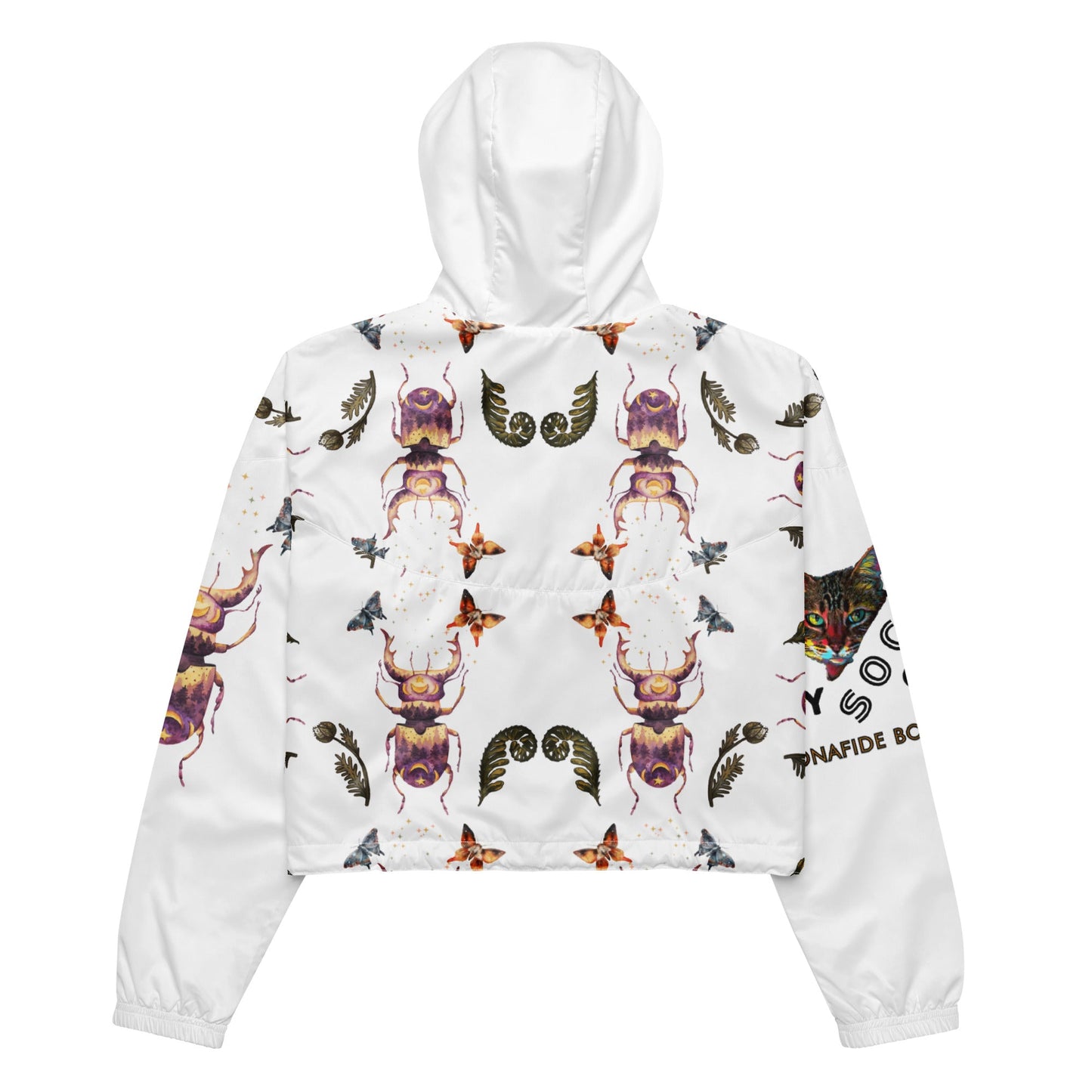 Scarab Beetle Women’s Cropped Windbreaker - My Social Cat Bonafide Boutique LLCScarab Beetle Women’s Cropped WindbreakerWindbreakerMy Social Cat Bonafide Boutique LLCXSallbreaker