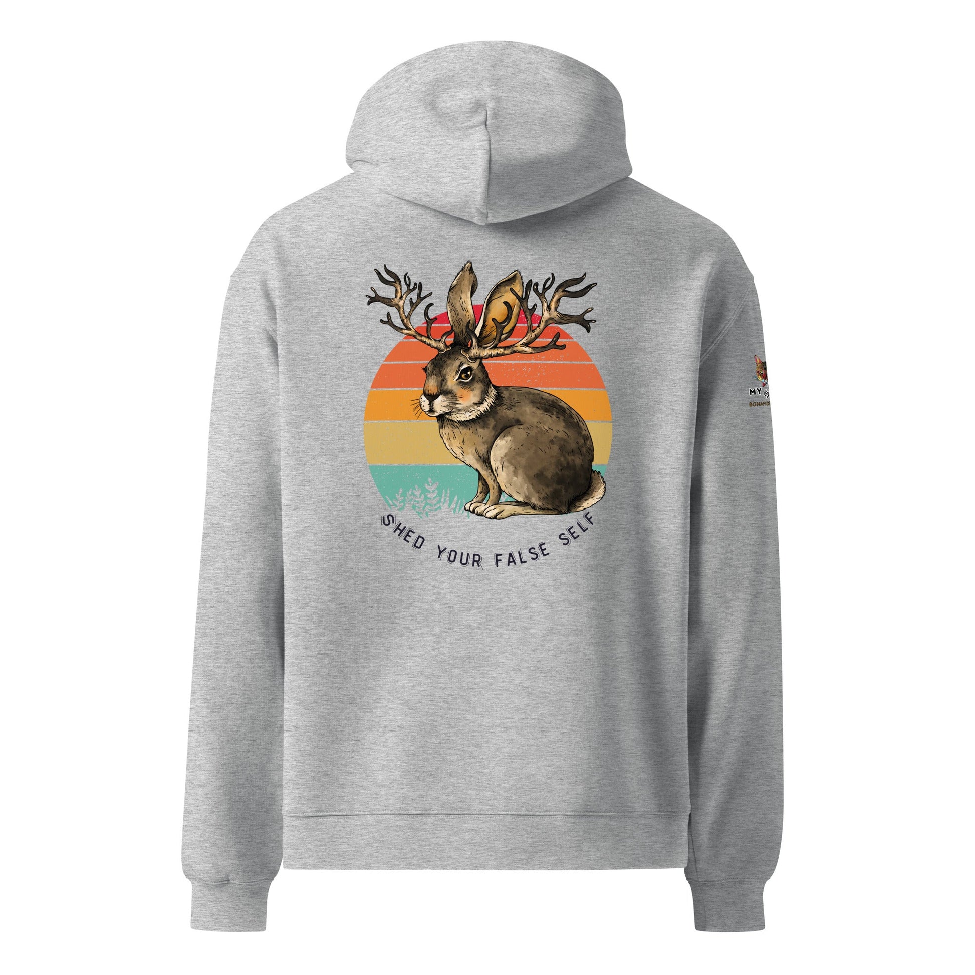 Shed Your False Self Unisex Plush Hoodie - My Social Cat Bonafide Boutique LLCShed Your False Self Unisex Plush HoodieHooded sweatshirtMy Social Cat Bonafide Boutique LLCAthletic HeatherSbunnyfalse