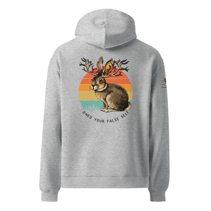 Shed Your False Self Unisex Plush Hoodie - My Social Cat Bonafide Boutique LLCShed Your False Self Unisex Plush HoodieHooded sweatshirtMy Social Cat Bonafide Boutique LLCAthletic HeatherSbunnyfalse