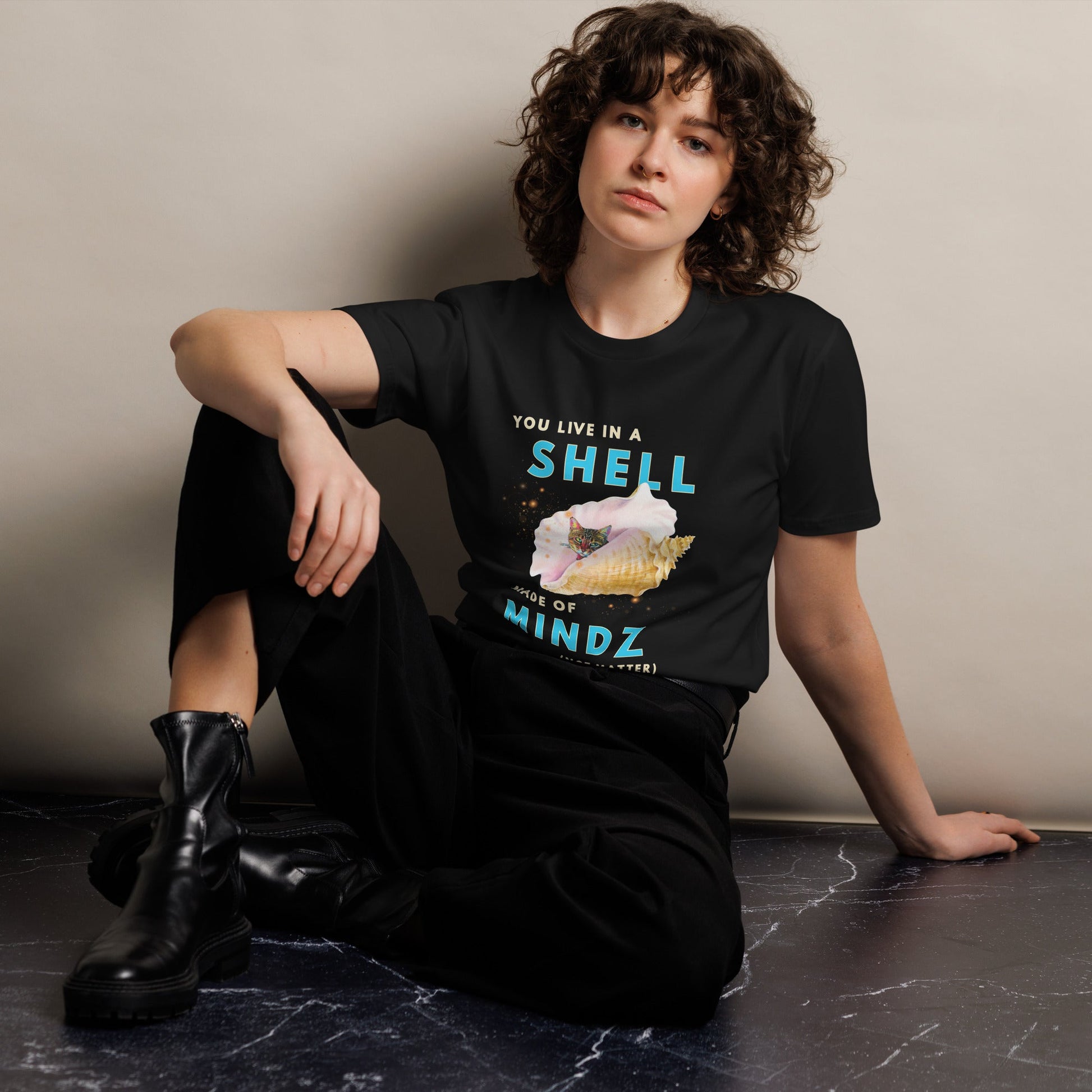 Shell Unisex Premium Tee - My Social Cat Bonafide Boutique LLCShell Unisex Premium TeeT-shirtMy Social Cat Bonafide Boutique LLCSmindmindz