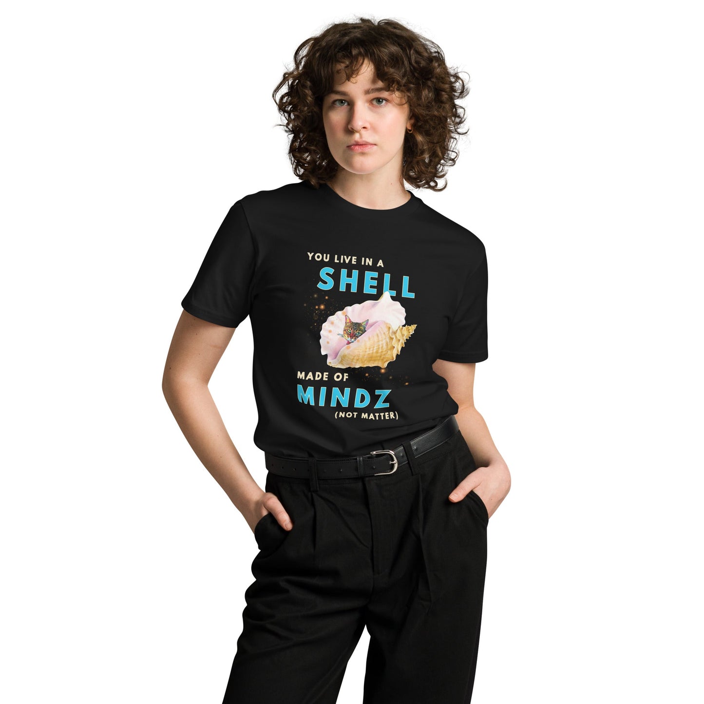 Shell Unisex Premium Tee - My Social Cat Bonafide Boutique LLCShell Unisex Premium TeeT-shirtMy Social Cat Bonafide Boutique LLCSmindmindz