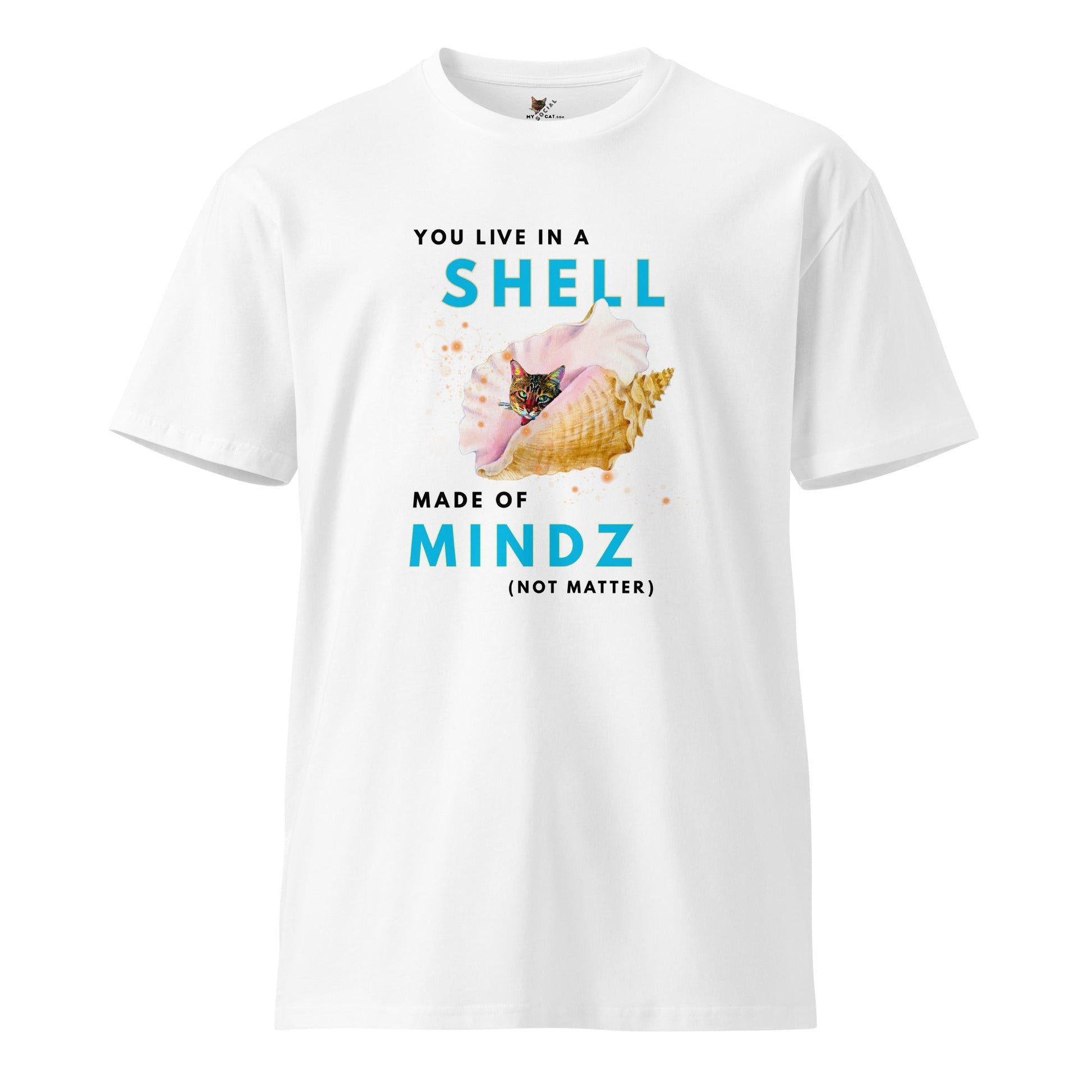 Shell Unisex Premium Tee - My Social Cat Bonafide Boutique LLCShell Unisex Premium TeeT-shirtMy Social Cat Bonafide Boutique LLCWhiteSmindmindz