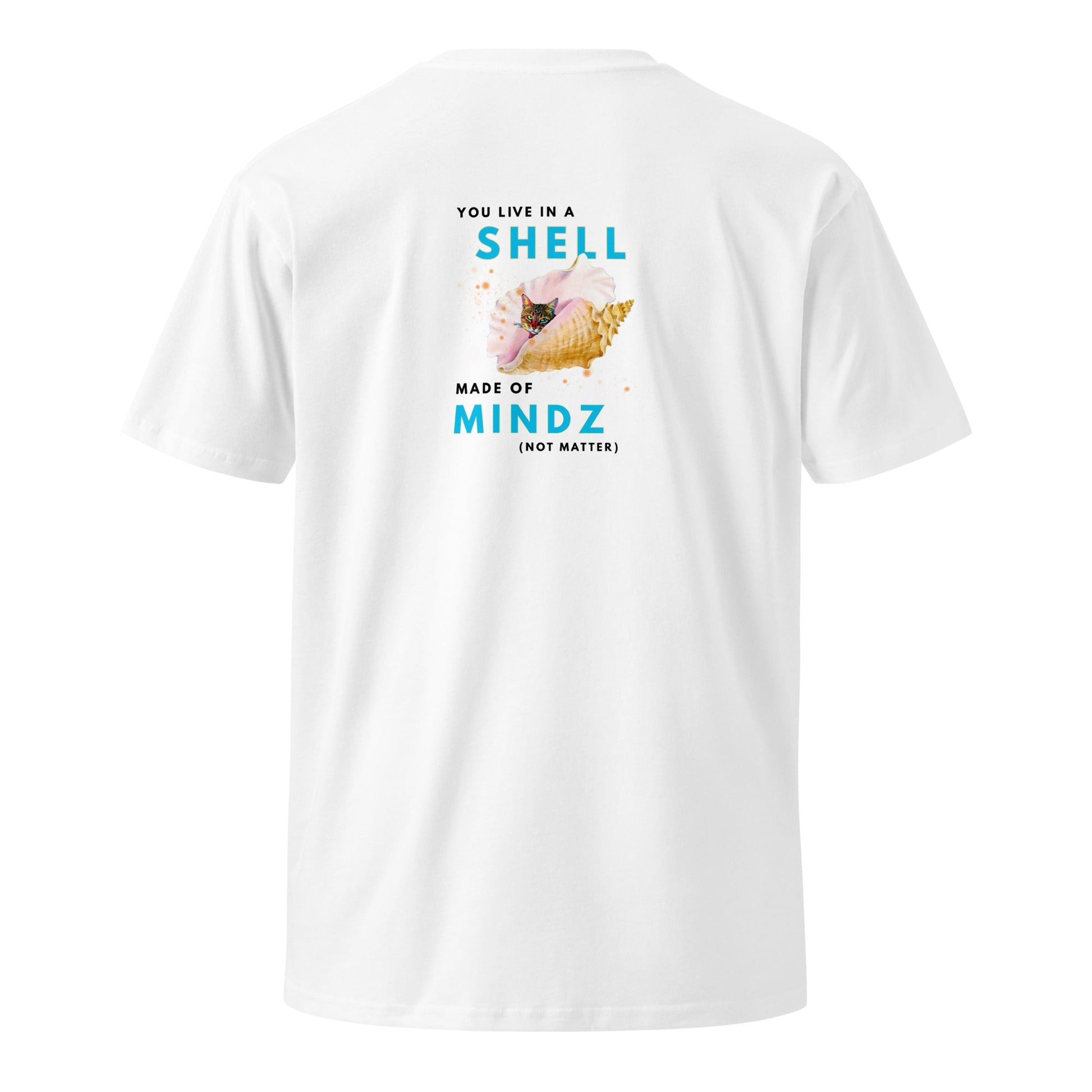 Shell Unisex Premium Tee - My Social Cat Bonafide Boutique LLCShell Unisex Premium TeeT-shirtMy Social Cat Bonafide Boutique LLCWhiteSmindmindz