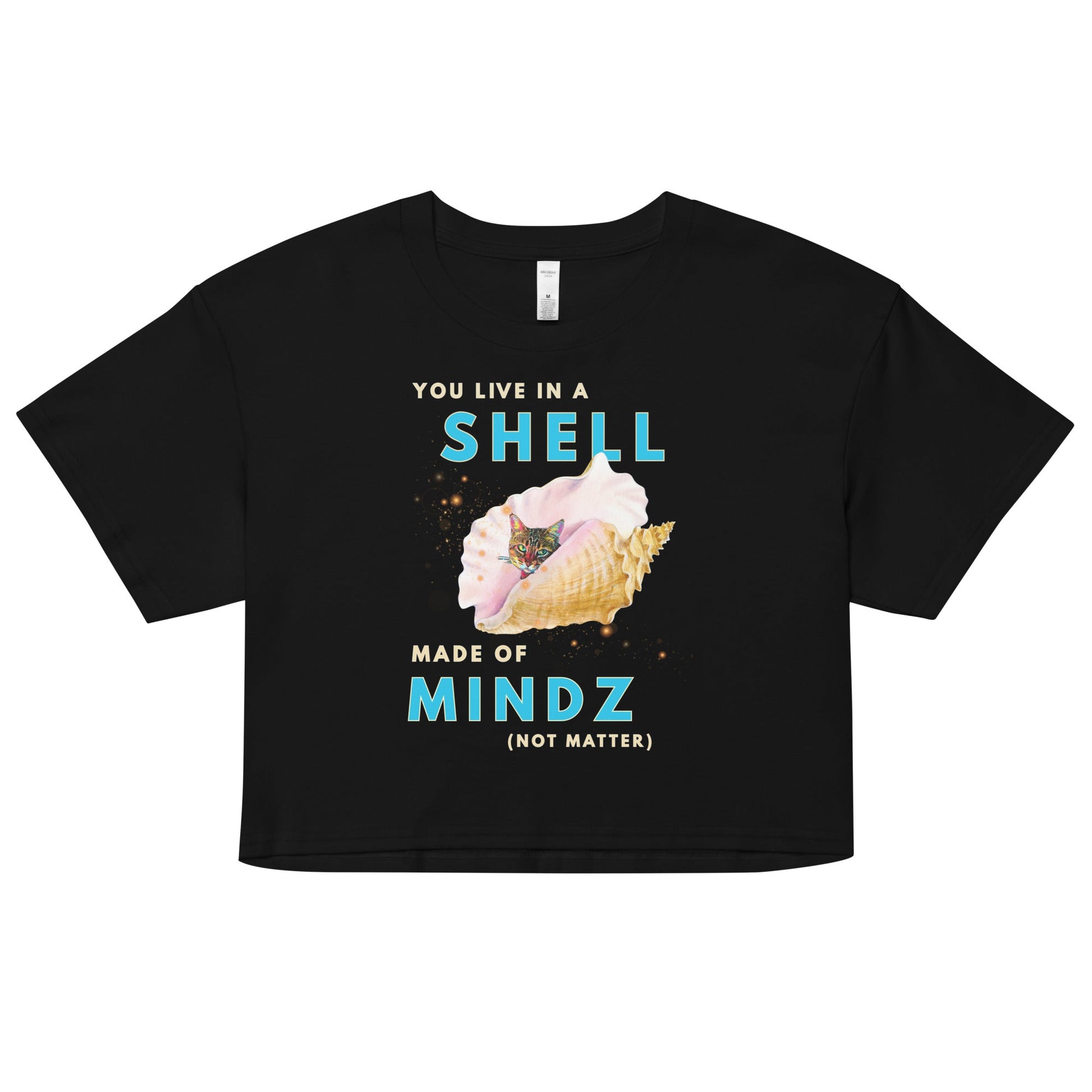 Shell Women’s Crop Top - My Social Cat Bonafide Boutique LLCShell Women’s Crop Topcrop topMy Social Cat Bonafide Boutique LLCXScropmind