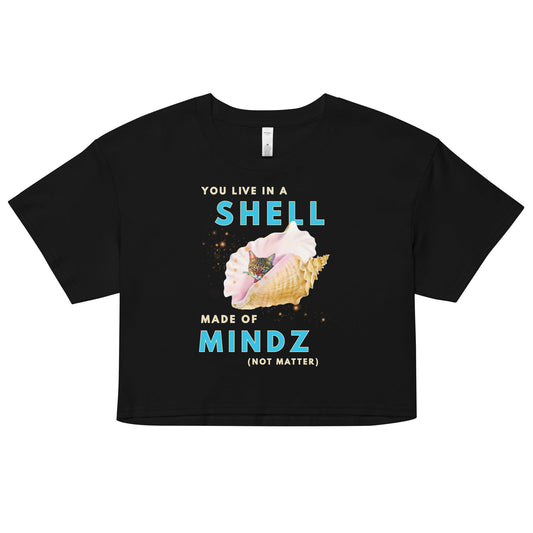 Shell Women’s Crop Top - My Social Cat Bonafide Boutique LLCShell Women’s Crop Topcrop topMy Social Cat Bonafide Boutique LLCXScropmind