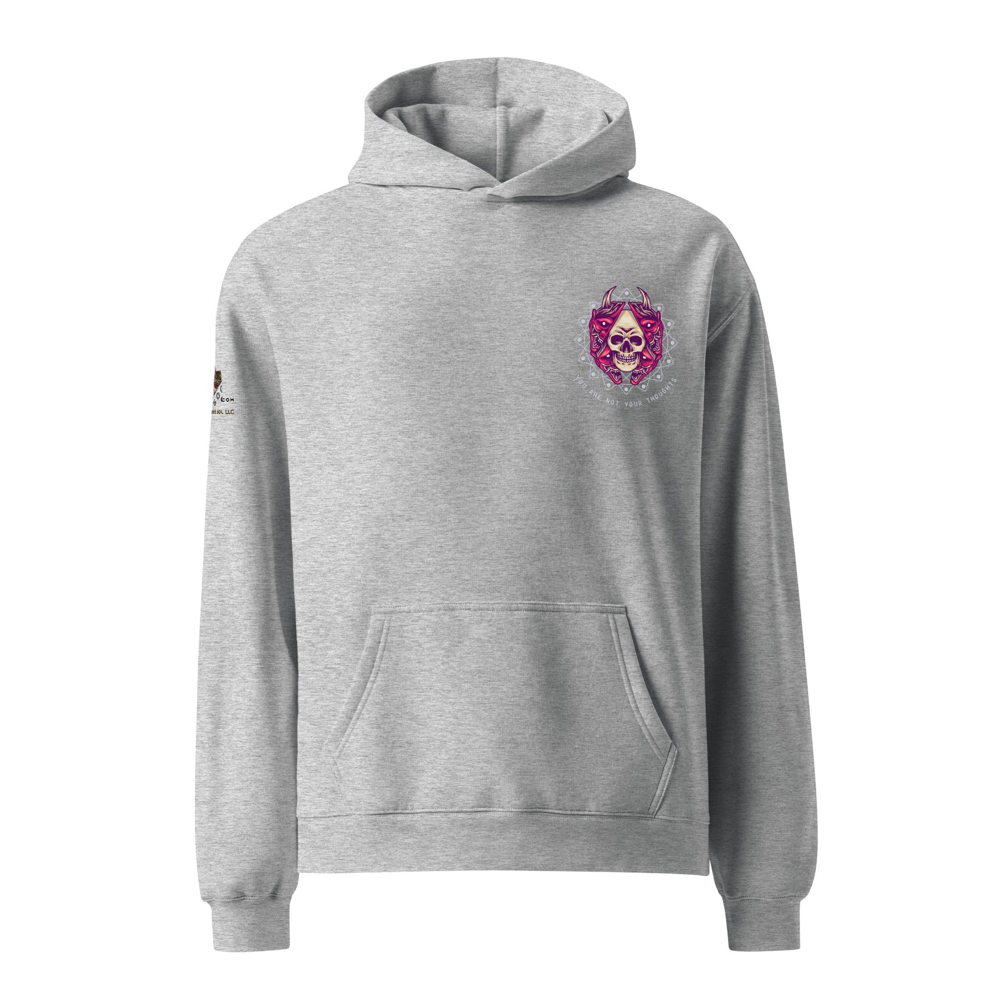 Skull Thoughts Unisex Oversized Hoodie - My Social Cat Bonafide Boutique LLCSkull Thoughts Unisex Oversized HoodieHooded sweatshirtMy Social Cat Bonafide Boutique LLCAthletic HeatherShoodienot