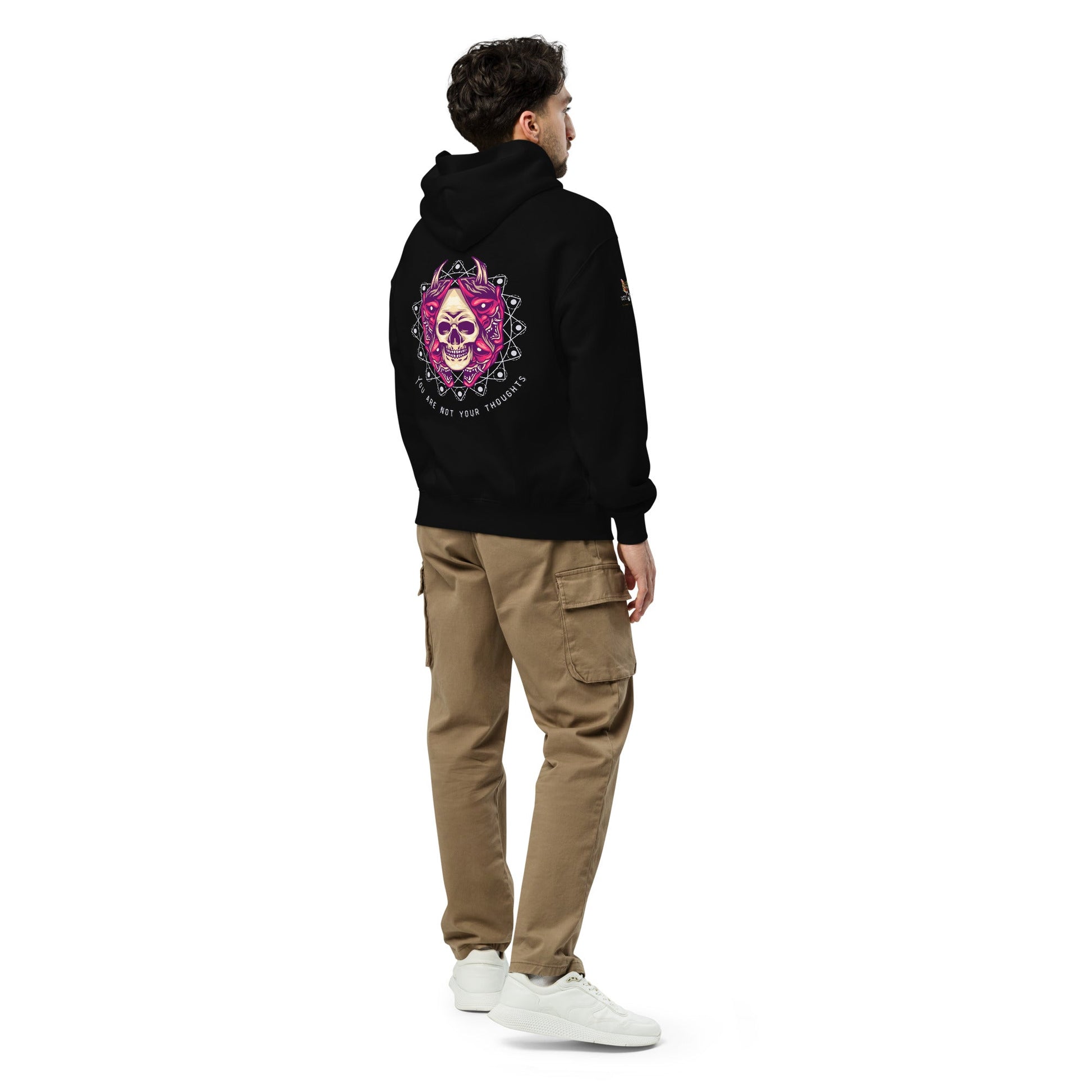 Skull Thoughts Unisex Oversized Hoodie - My Social Cat Bonafide Boutique LLCSkull Thoughts Unisex Oversized HoodieHooded sweatshirtMy Social Cat Bonafide Boutique LLCPine GreenShoodienot