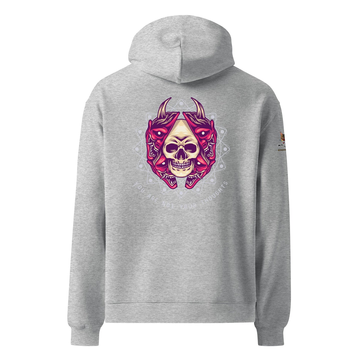 Skull Thoughts Unisex Oversized Hoodie - My Social Cat Bonafide Boutique LLCSkull Thoughts Unisex Oversized HoodieHooded sweatshirtMy Social Cat Bonafide Boutique LLCAthletic HeatherShoodienot