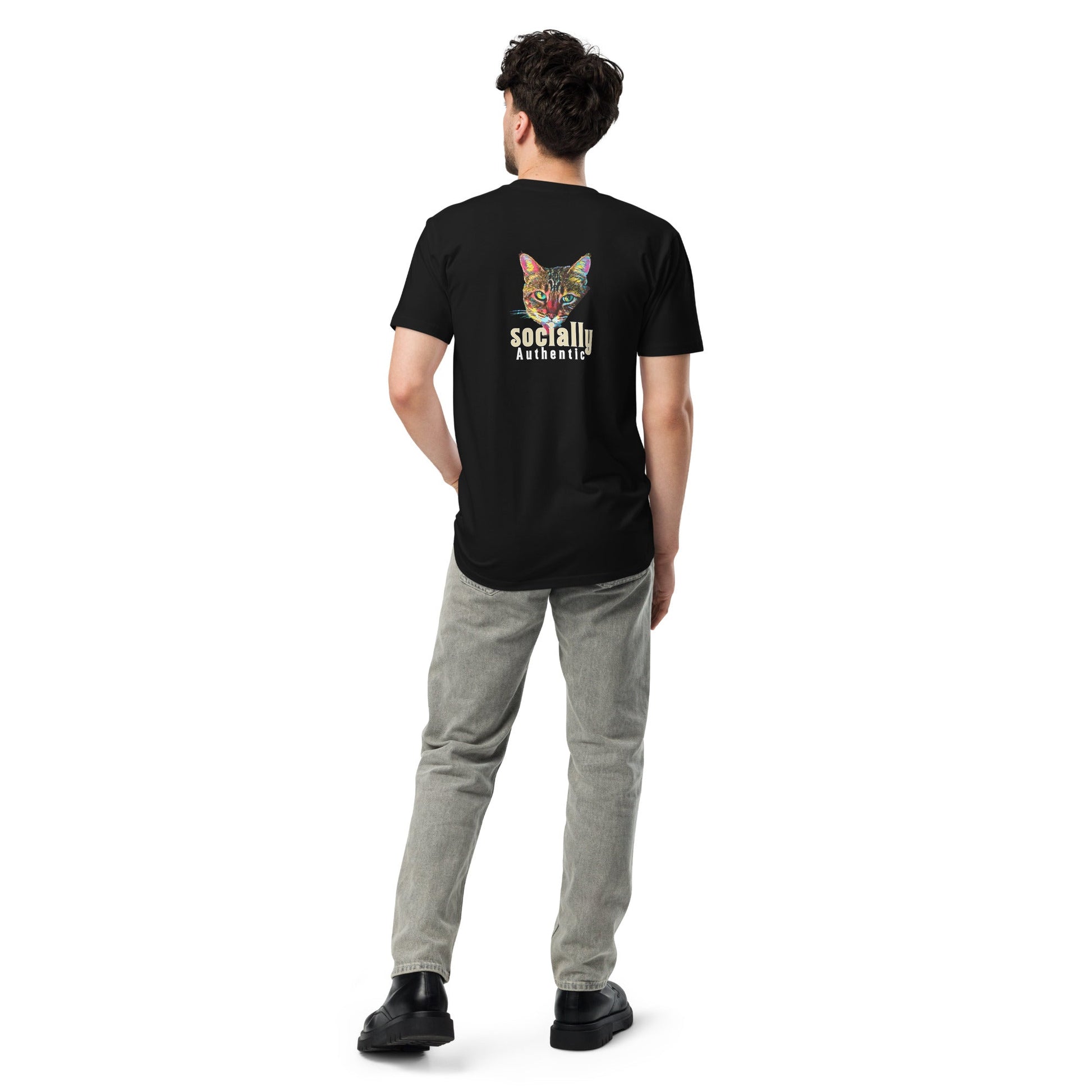 Socially Authentic Unisex Premium Tee - My Social Cat Bonafide Boutique LLCSocially Authentic Unisex Premium TeeT-shirtMy Social Cat Bonafide Boutique LLCSauthenticcat