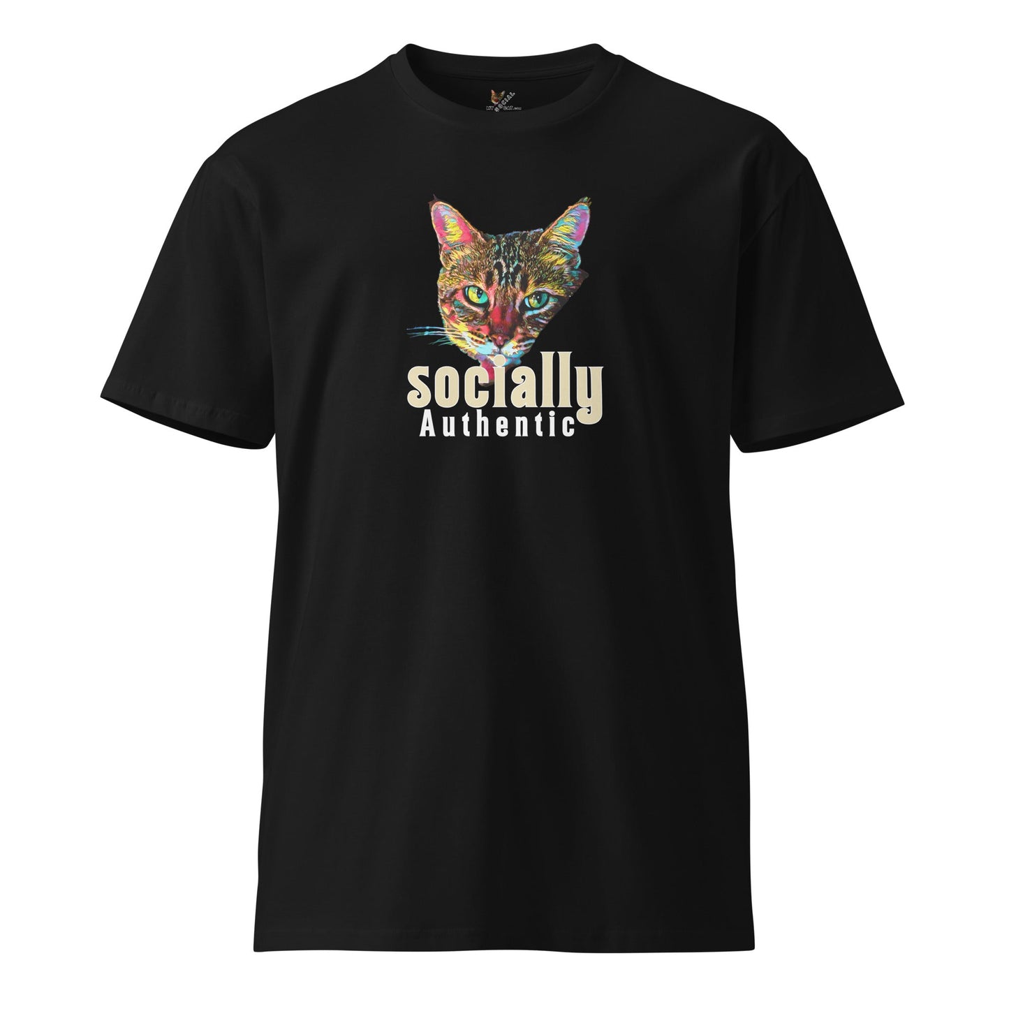 Socially Authentic Unisex Premium Tee - My Social Cat Bonafide Boutique LLCSocially Authentic Unisex Premium TeeT-shirtMy Social Cat Bonafide Boutique LLCSauthenticcat