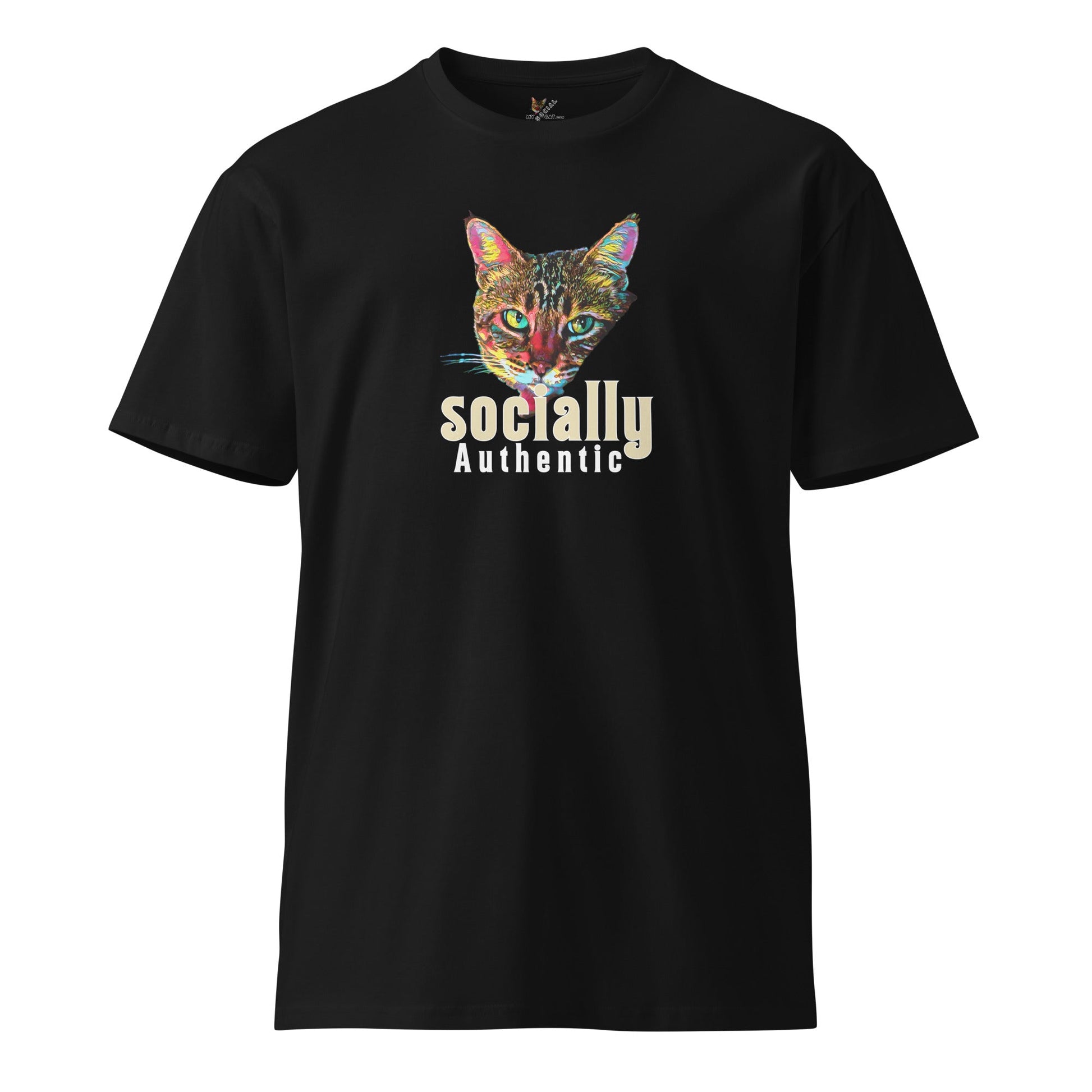 Socially Authentic Unisex Premium Tee - My Social Cat Bonafide Boutique LLCSocially Authentic Unisex Premium TeeT-shirtMy Social Cat Bonafide Boutique LLCSauthenticcat
