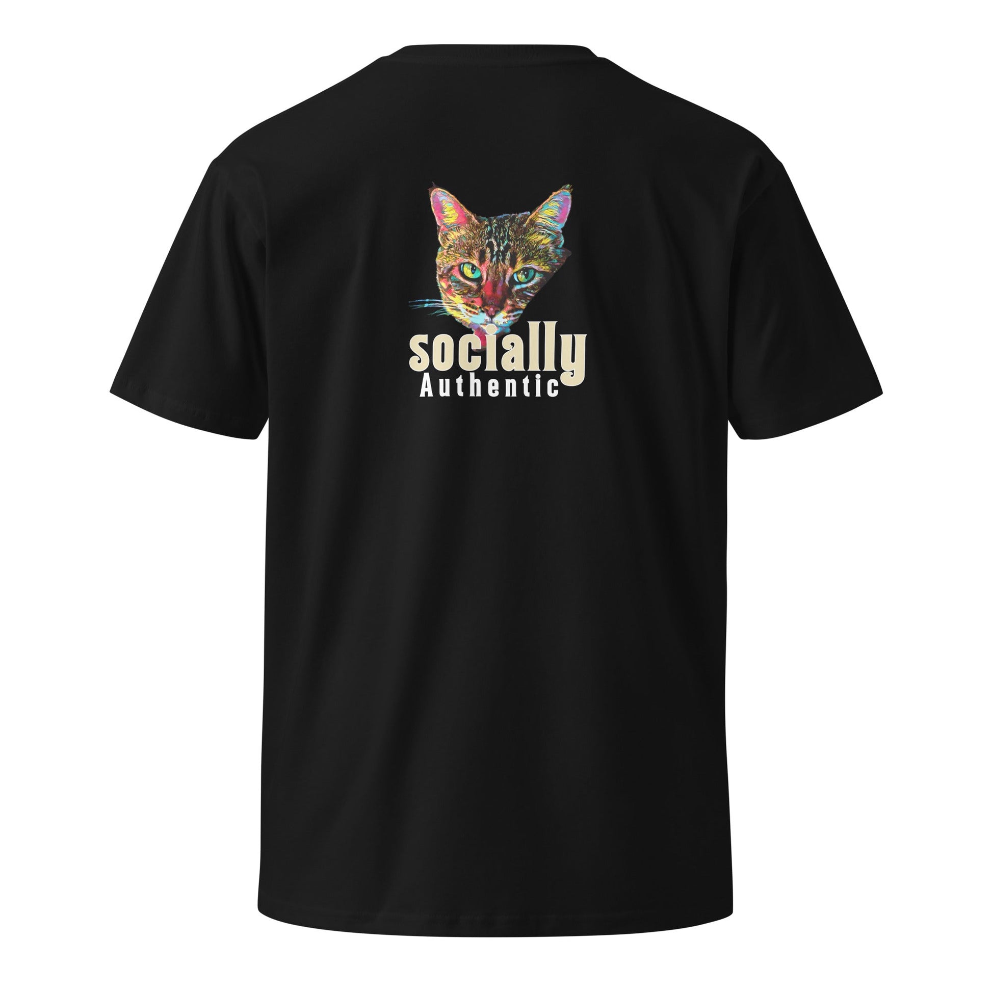 Socially Authentic Unisex Premium Tee - My Social Cat Bonafide Boutique LLCSocially Authentic Unisex Premium TeeT-shirtMy Social Cat Bonafide Boutique LLCSauthenticcat