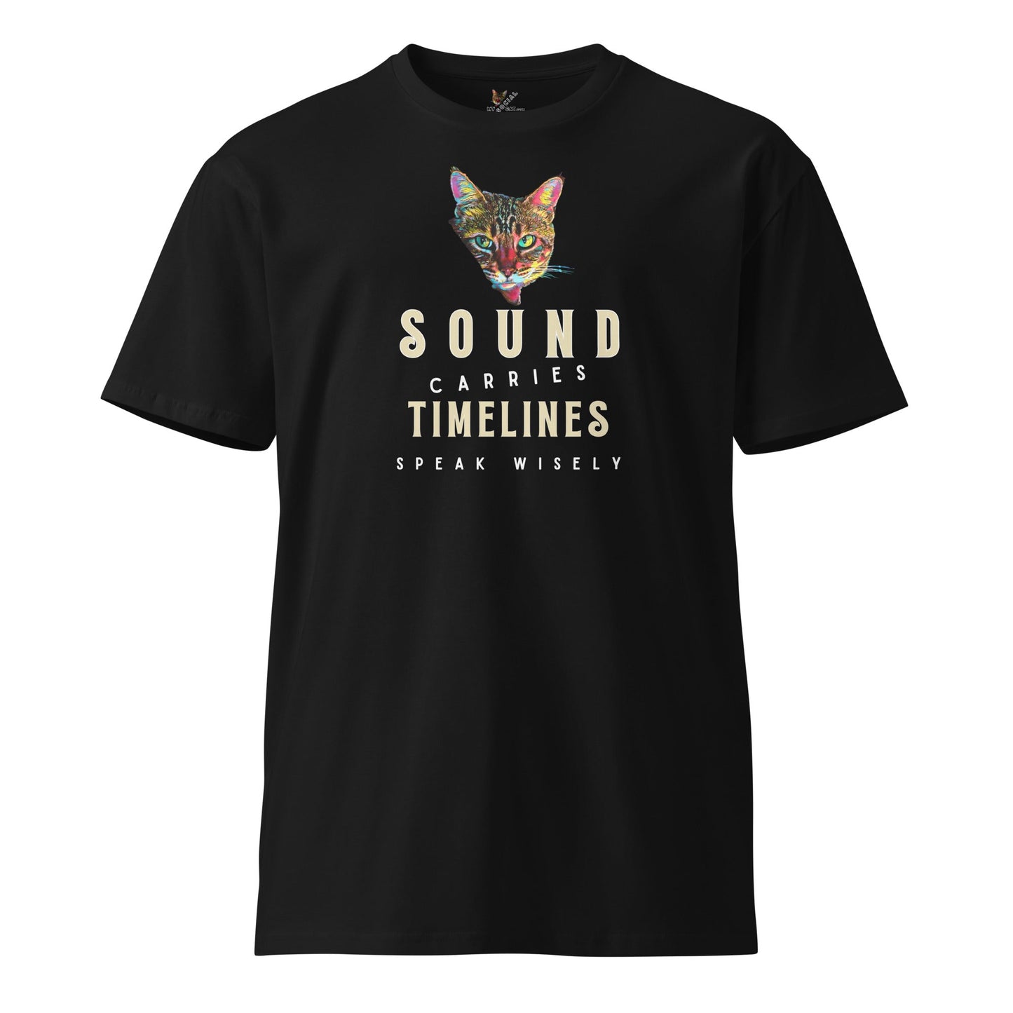 Sound Carries Timelines Unisex Premium Tee - My Social Cat Bonafide Boutique LLCSound Carries Timelines Unisex Premium TeeT-shirtMy Social Cat Bonafide Boutique LLCScatshirt