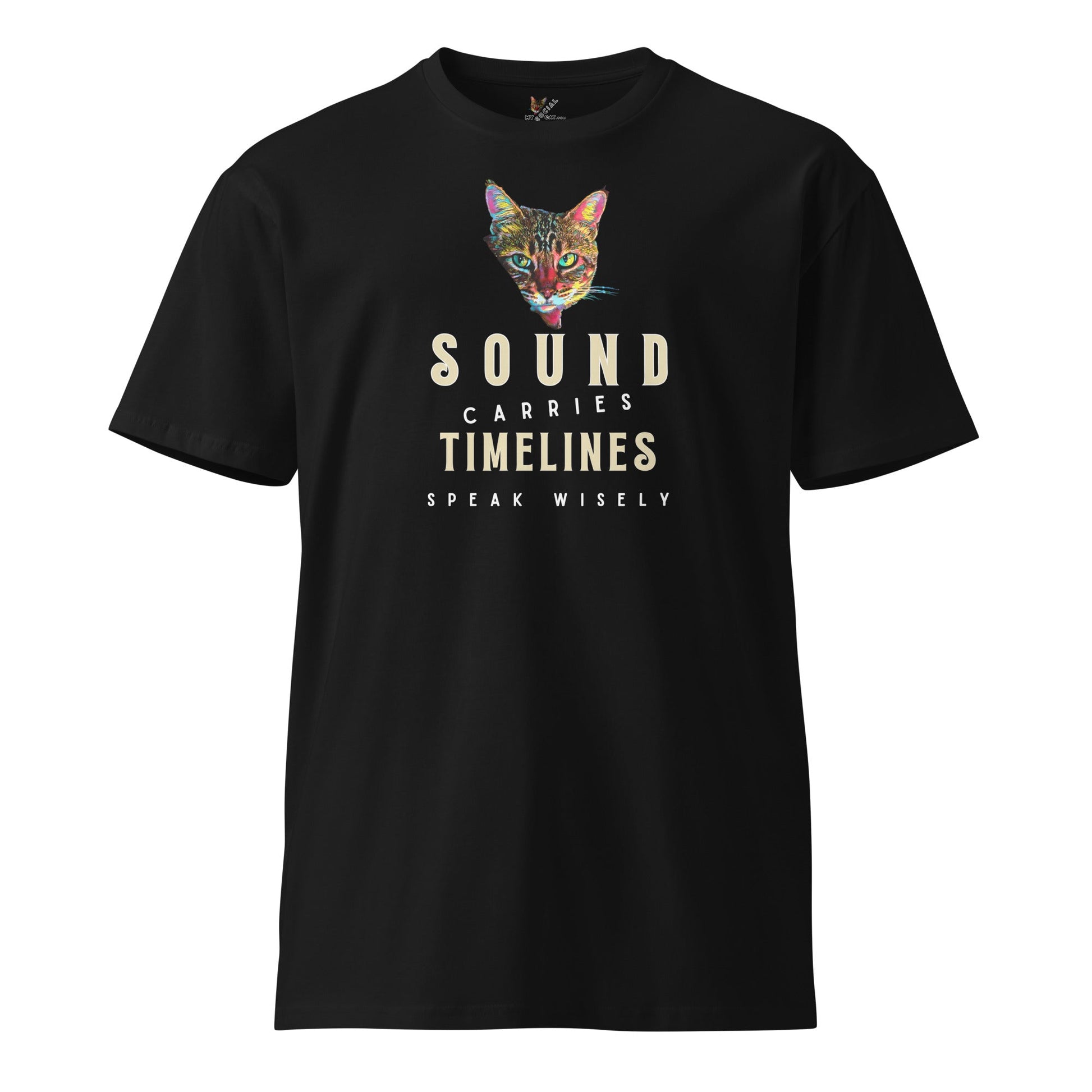 Sound Carries Timelines Unisex Premium Tee - My Social Cat Bonafide Boutique LLCSound Carries Timelines Unisex Premium TeeT-shirtMy Social Cat Bonafide Boutique LLCScatshirt