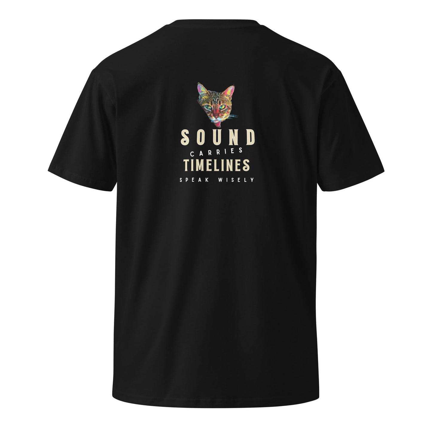 Sound Carries Timelines Unisex Premium Tee - My Social Cat Bonafide Boutique LLCSound Carries Timelines Unisex Premium TeeT-shirtMy Social Cat Bonafide Boutique LLCScatshirt