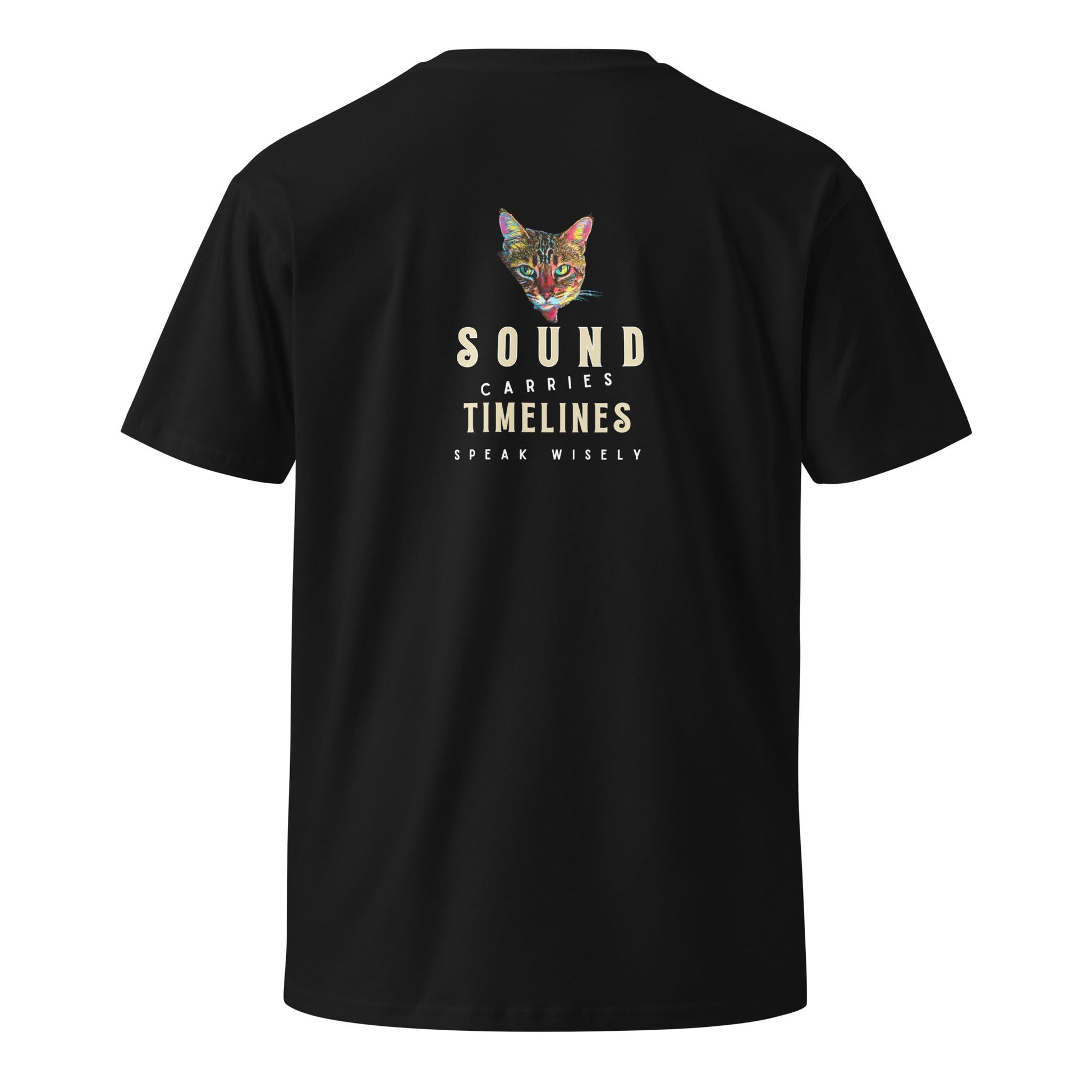 Sound Carries Timelines Unisex Premium Tee - My Social Cat Bonafide Boutique LLCSound Carries Timelines Unisex Premium TeeT-shirtMy Social Cat Bonafide Boutique LLCScatshirt