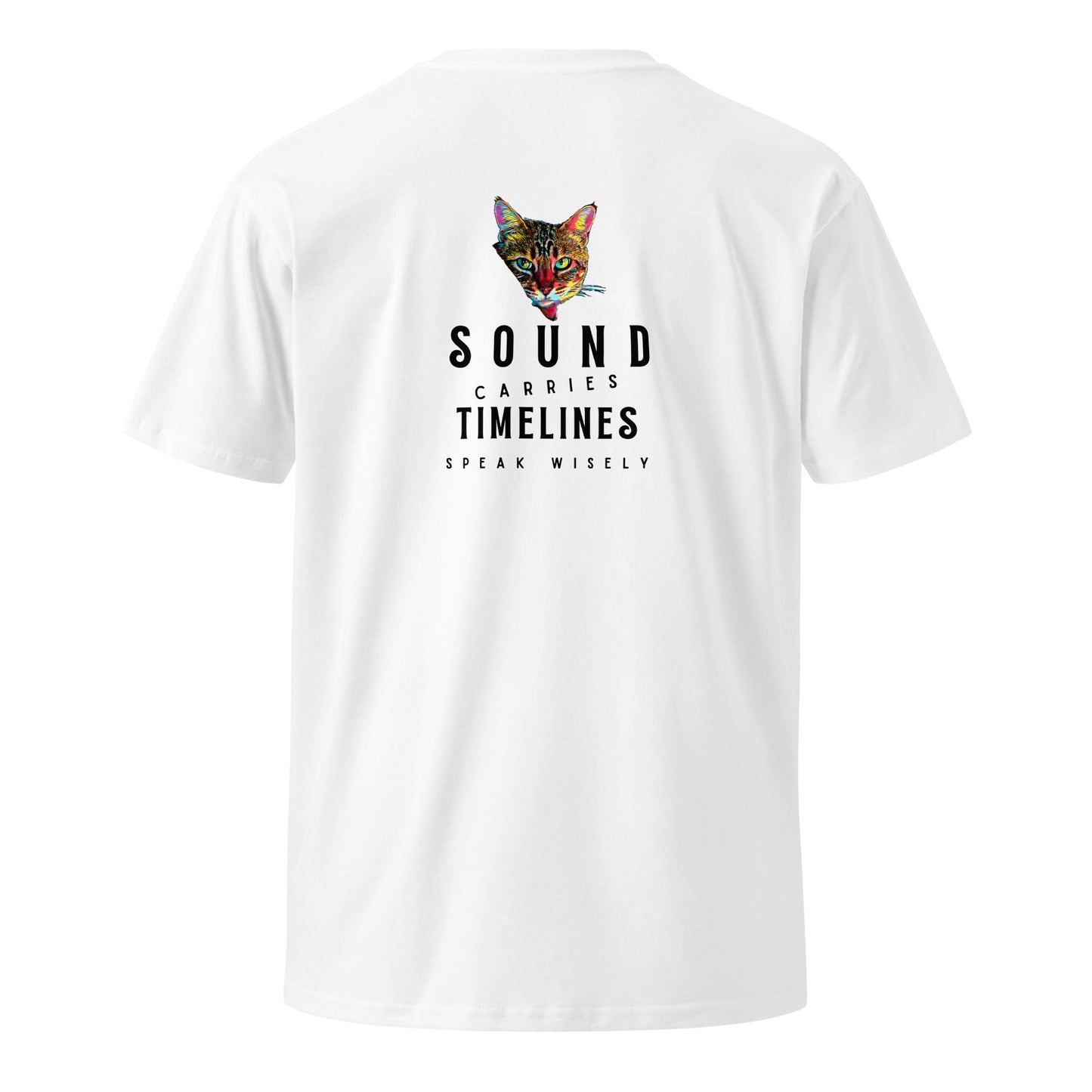 Sound Carries Timelines Unisex Premium Tee - My Social Cat Bonafide Boutique LLCSound Carries Timelines Unisex Premium TeeT-shirtMy Social Cat Bonafide Boutique LLCWhiteScatshirt