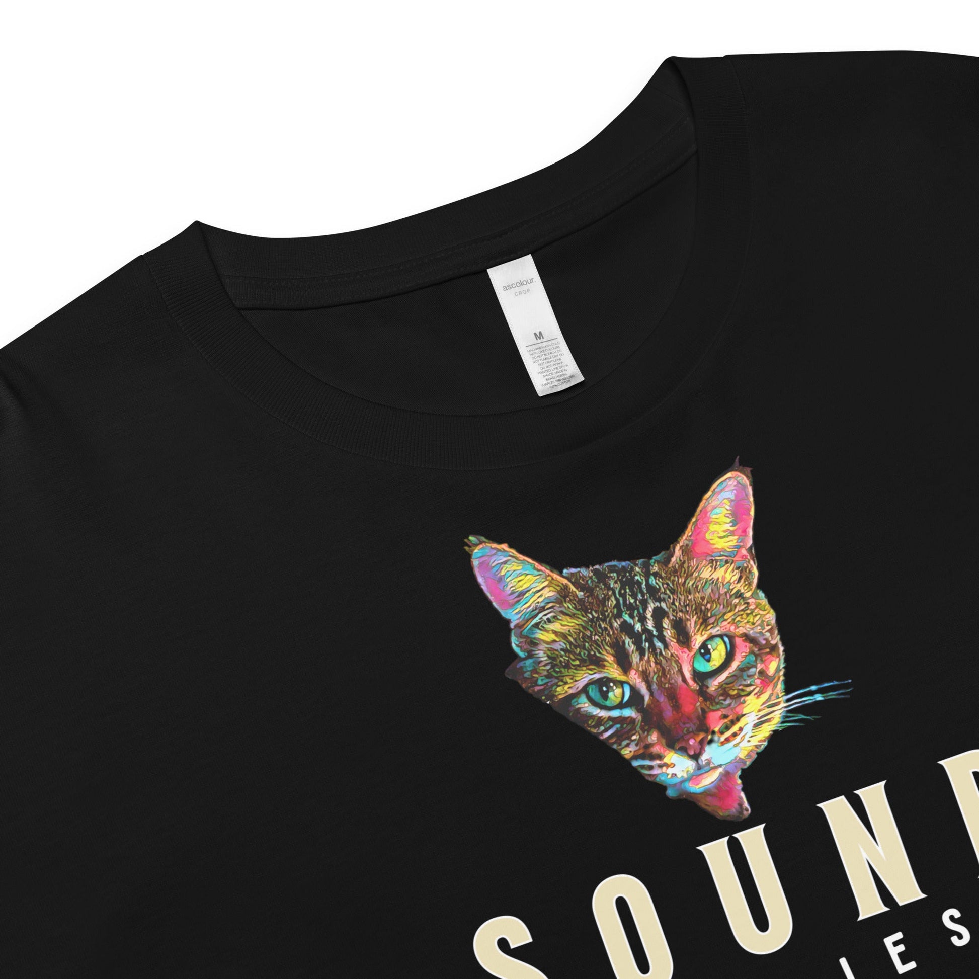 Sound Carries Timelines Women’s Crop Top - My Social Cat Bonafide Boutique LLCSound Carries Timelines Women’s Crop Topcrop topMy Social Cat Bonafide Boutique LLCBlackXScarriescat