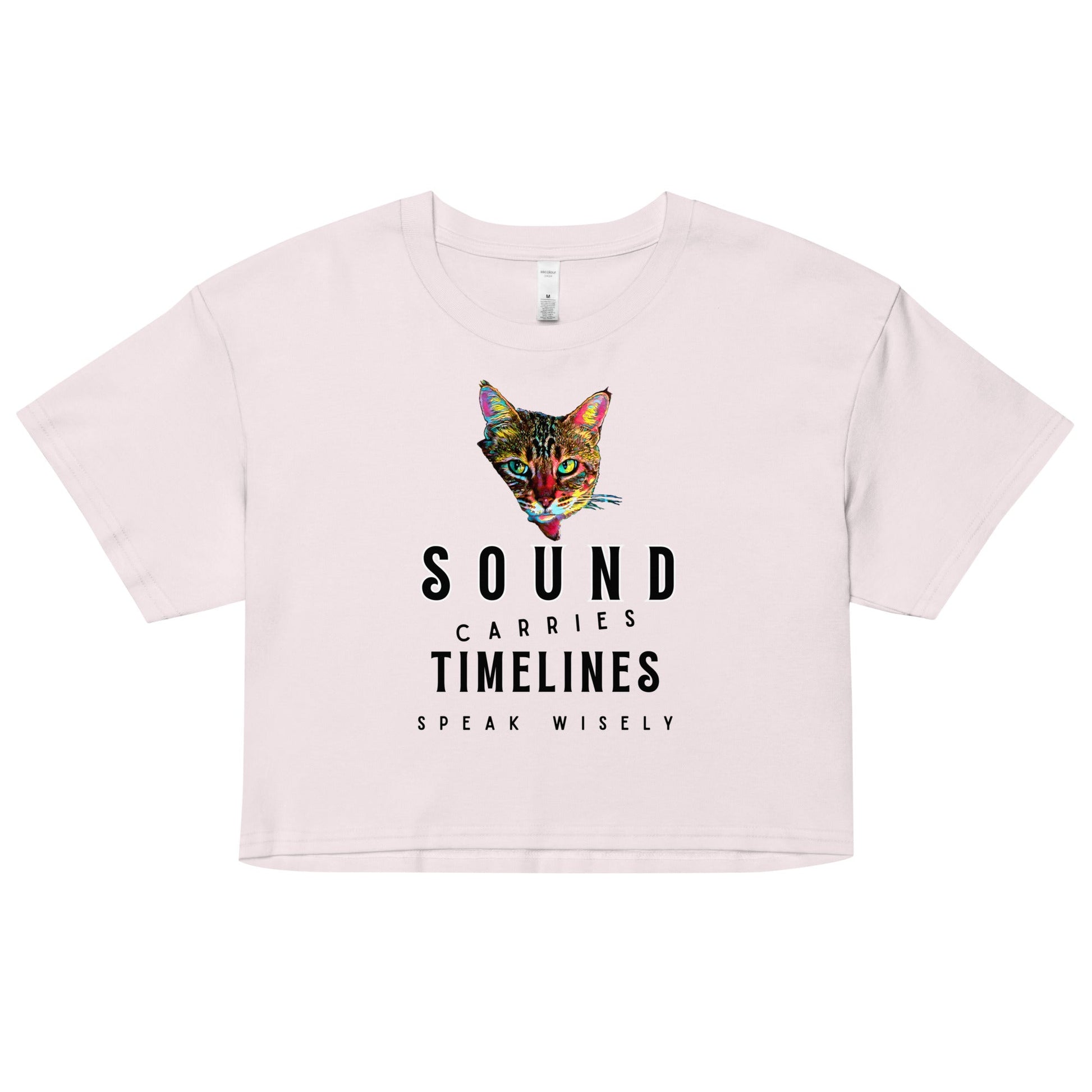 Sound Carries Timelines Women’s Crop Top - My Social Cat Bonafide Boutique LLCSound Carries Timelines Women’s Crop Topcrop topMy Social Cat Bonafide Boutique LLCOrchidXScarriescat
