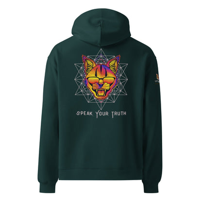 Speak Your Truth Unisex Plush Hoodie - My Social Cat Bonafide Boutique LLCSpeak Your Truth Unisex Plush HoodieHooded sweatshirtMy Social Cat Bonafide Boutique LLCPine GreenShoodiepremium