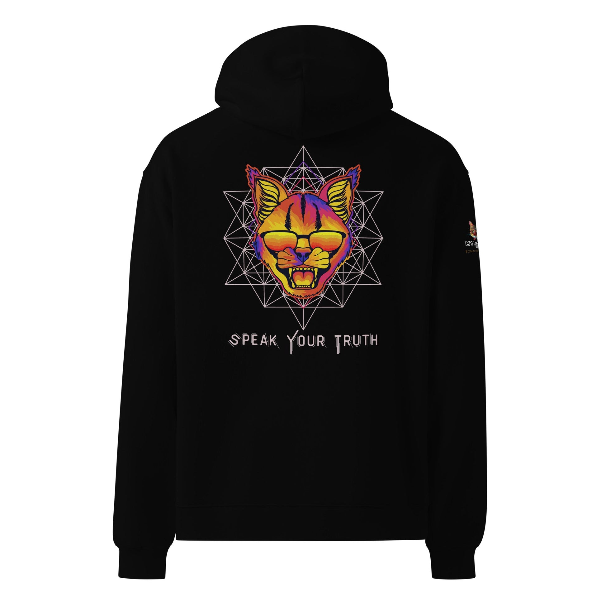 Speak Your Truth Unisex Plush Hoodie - My Social Cat Bonafide Boutique LLCSpeak Your Truth Unisex Plush HoodieHooded sweatshirtMy Social Cat Bonafide Boutique LLCBlackShoodiepremium
