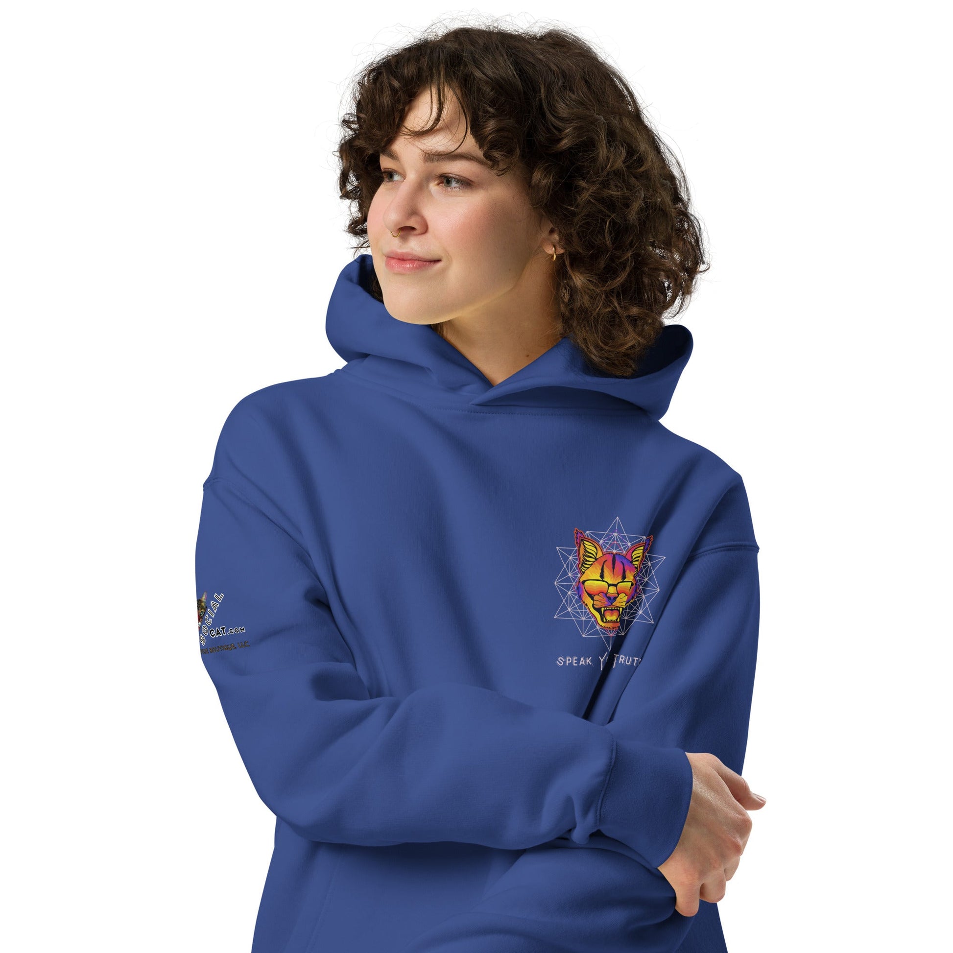 Speak Your Truth Unisex Plush Hoodie - My Social Cat Bonafide Boutique LLCSpeak Your Truth Unisex Plush HoodieHooded sweatshirtMy Social Cat Bonafide Boutique LLCBlackShoodiepremium