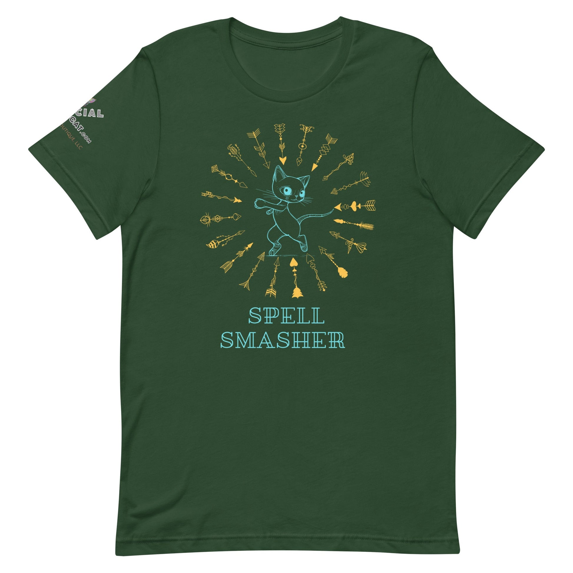 Spell Smasher Unisex Tee - My Social Cat Bonafide Boutique LLCSpell Smasher Unisex TeeT-shirtMy Social Cat Bonafide Boutique LLCForestSshirtsmasher