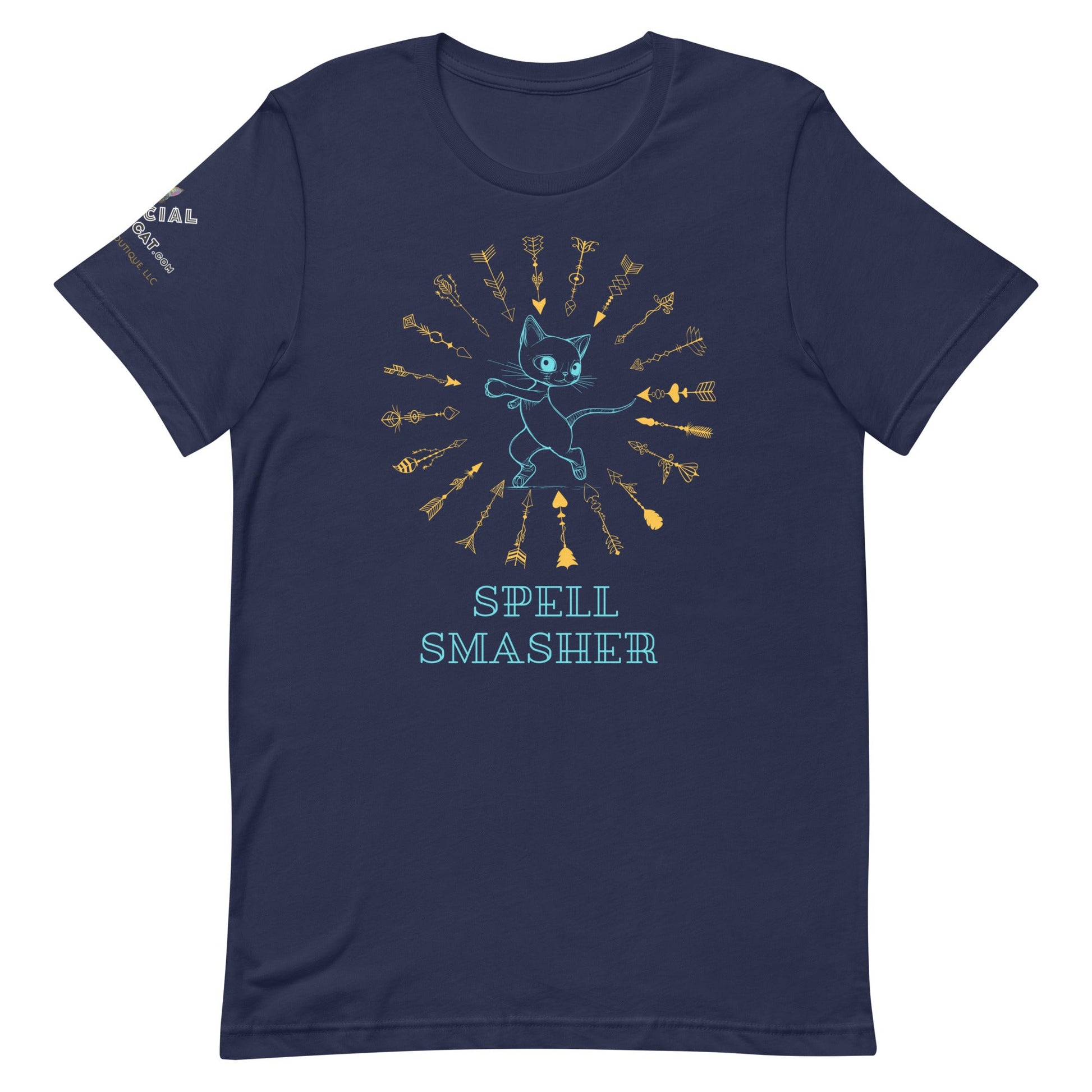 Spell Smasher Unisex Tee - My Social Cat Bonafide Boutique LLCSpell Smasher Unisex TeeT-shirtMy Social Cat Bonafide Boutique LLCNavyXSshirtsmasher