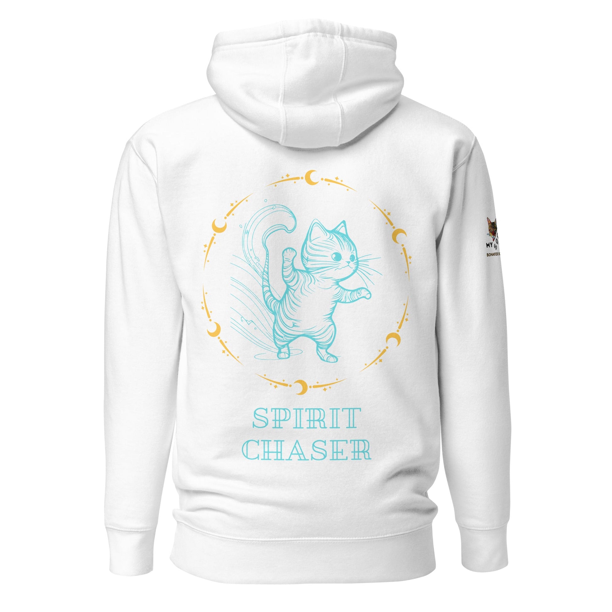 Spirit Chaser Unisex Hoodie - My Social Cat Bonafide Boutique LLCSpirit Chaser Unisex HoodieHooded sweatshirtMy Social Cat Bonafide Boutique LLCWhiteSchaserhoodie