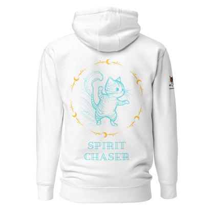 Spirit Chaser Unisex Hoodie - My Social Cat Bonafide Boutique LLCSpirit Chaser Unisex HoodieHooded sweatshirtMy Social Cat Bonafide Boutique LLCWhiteSchaserhoodie