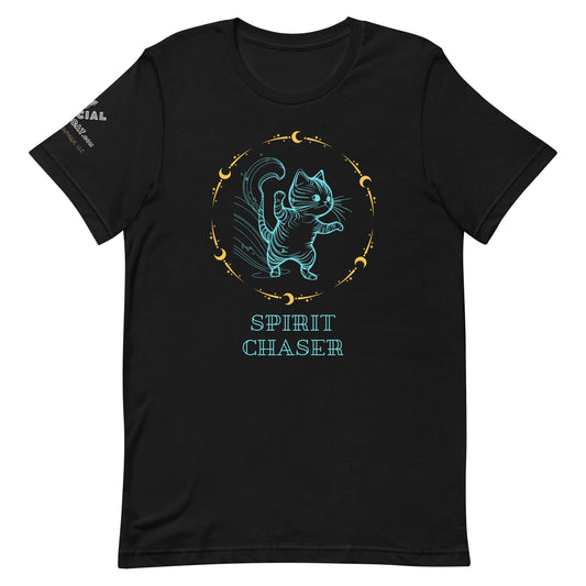Spirit Chaser Unisex Tee - My Social Cat Bonafide Boutique LLCSpirit Chaser Unisex TeeT-shirtMy Social Cat Bonafide Boutique LLCBlackXSchasershirt