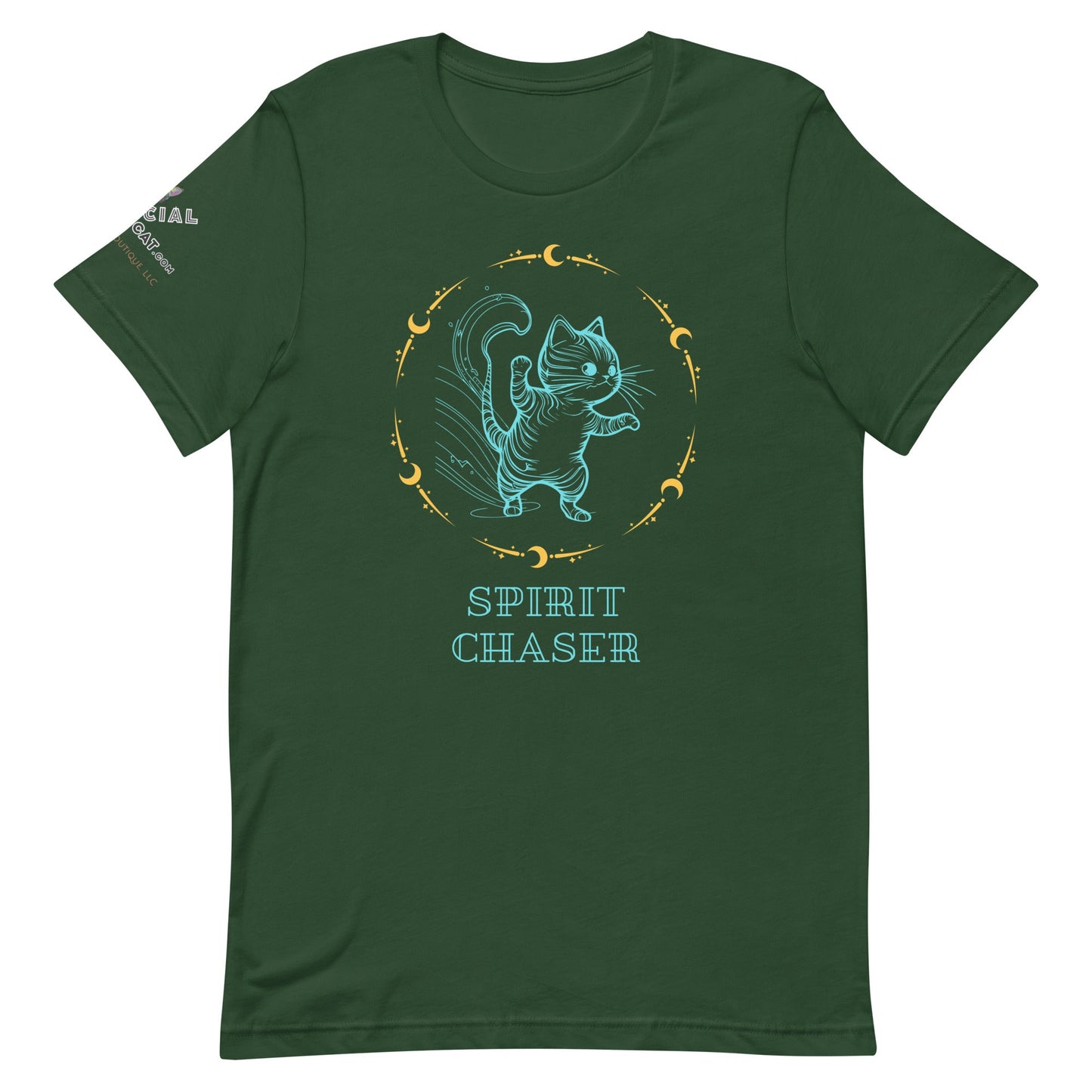 Spirit Chaser Unisex Tee - My Social Cat Bonafide Boutique LLCSpirit Chaser Unisex TeeT-shirtMy Social Cat Bonafide Boutique LLCForestSchasershirt