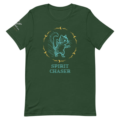 Spirit Chaser Unisex Tee - My Social Cat Bonafide Boutique LLCSpirit Chaser Unisex TeeT-shirtMy Social Cat Bonafide Boutique LLCForestSchasershirt